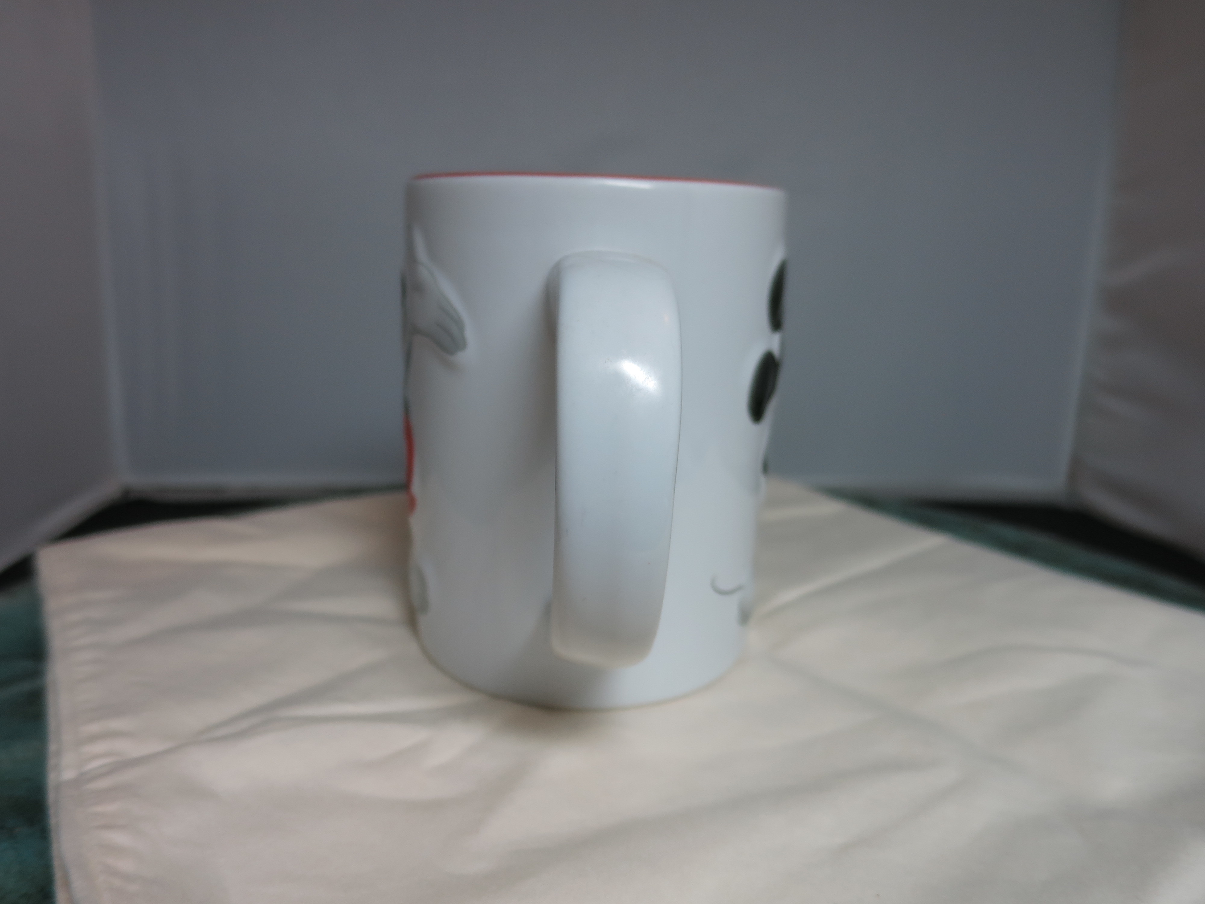 Disney Mickey Mouse Jerry Leigh Cup Mug 3D black white and red