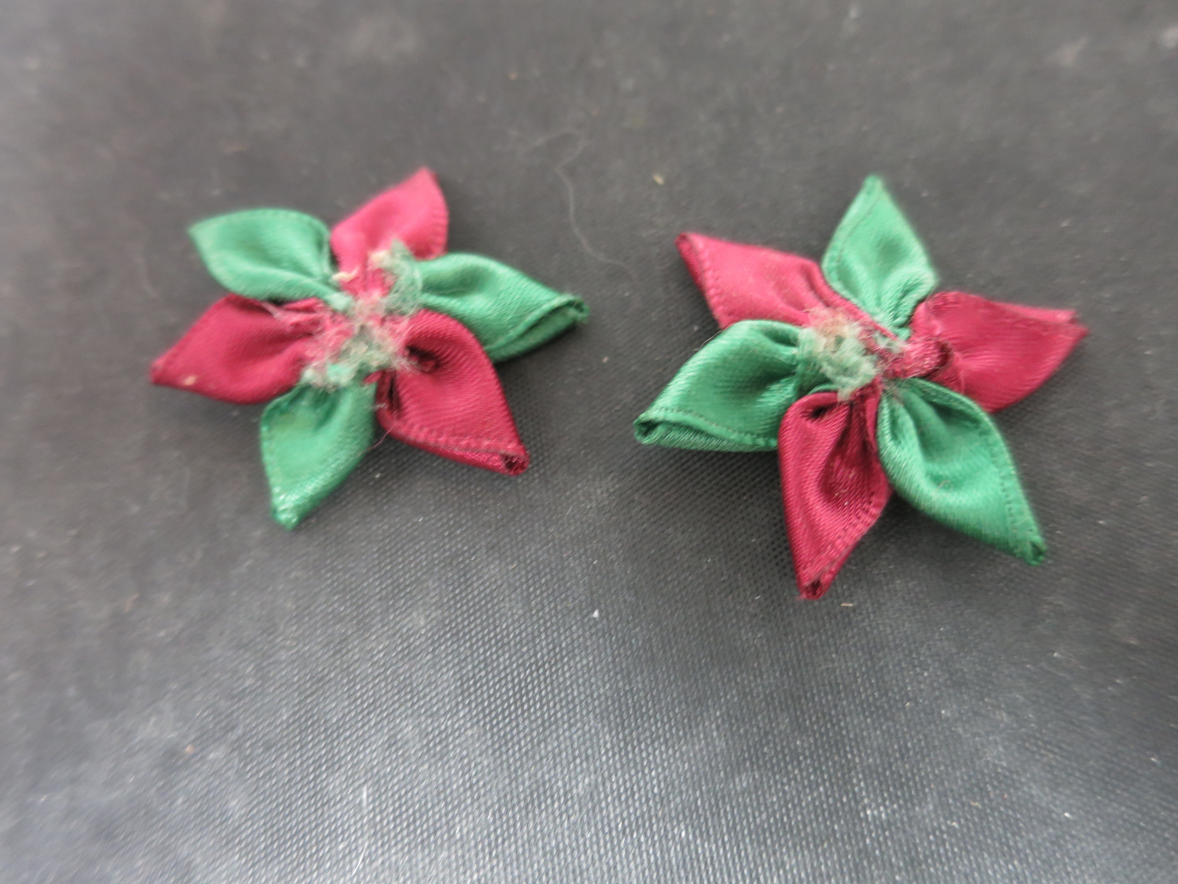 Hand Crafted Christmas Flowers for appliqué and crafting