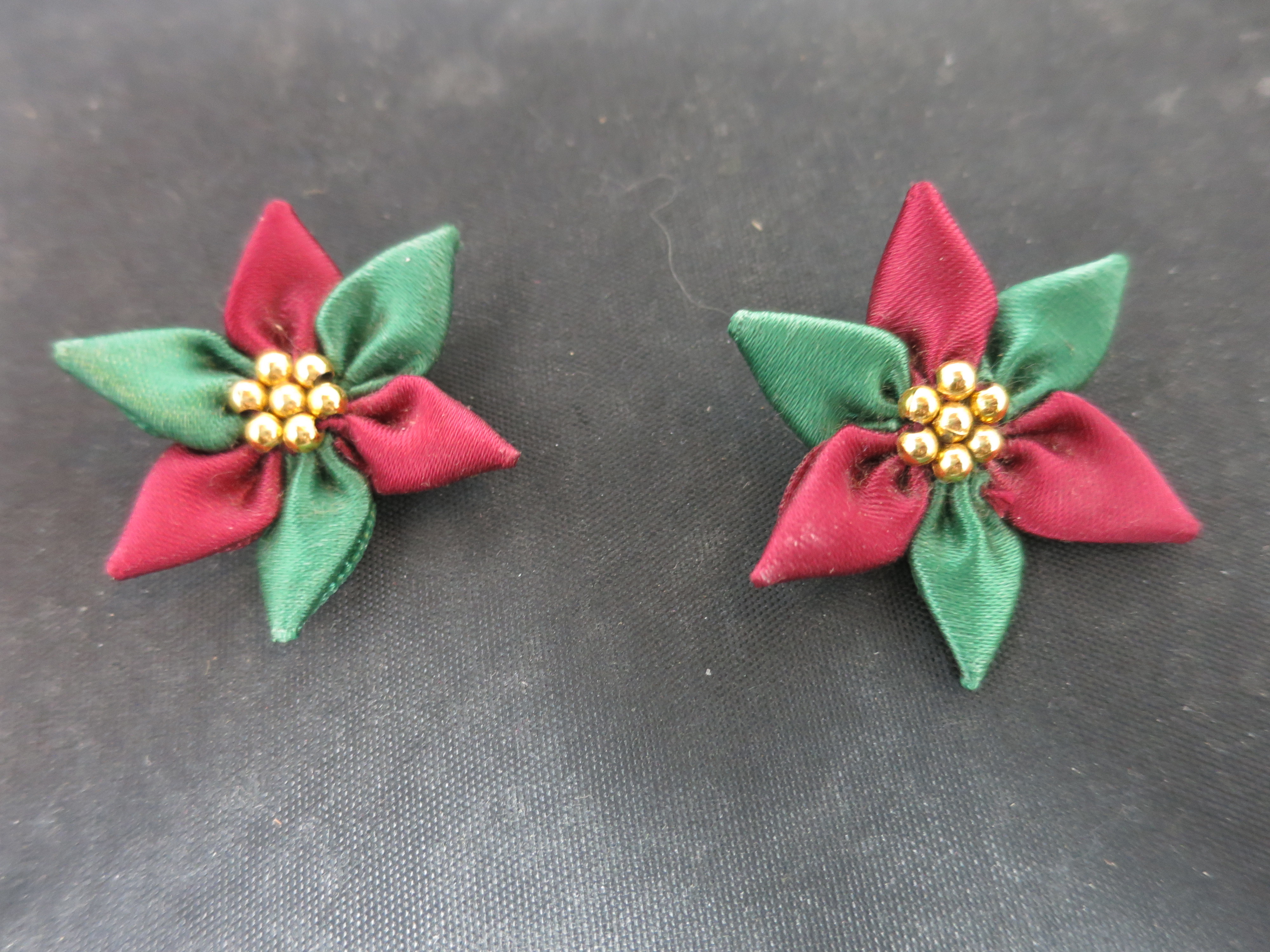 Hand Crafted Christmas Flowers for appliqué and crafting
