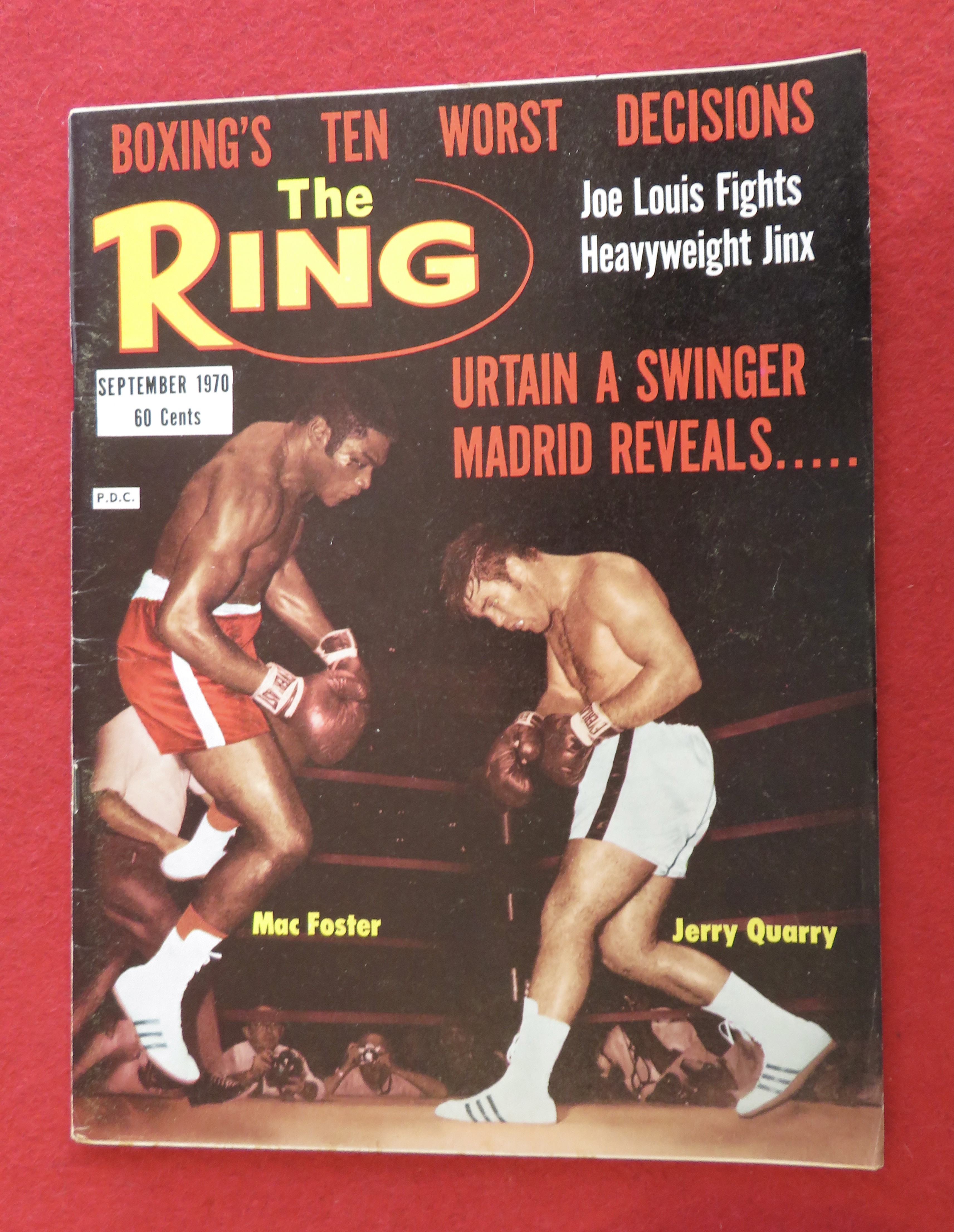 Ring Magazine September 1970 Mac Foster/Jerry Quarry