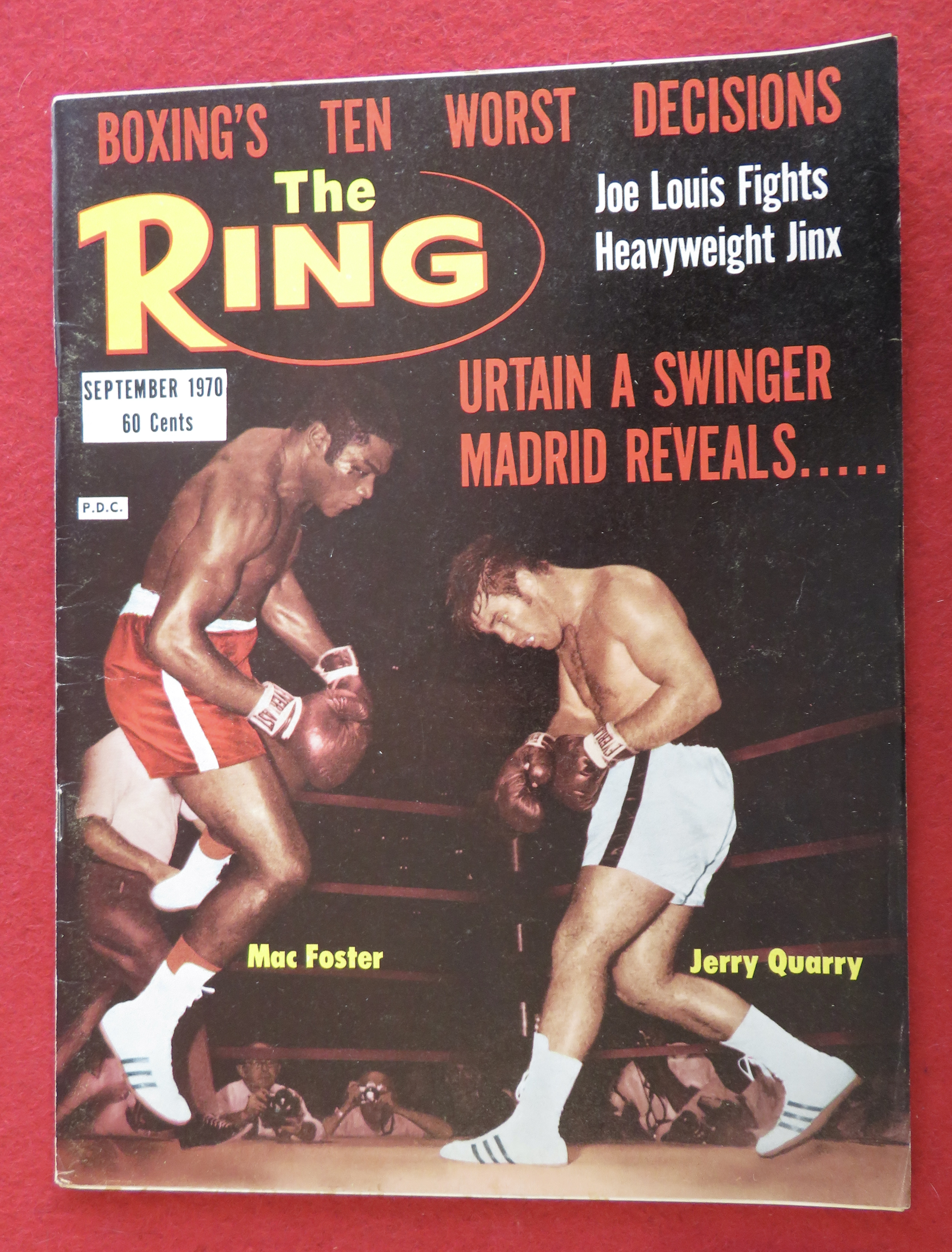 Ring Magazine September 1970 Mac Foster/Jerry Quarry