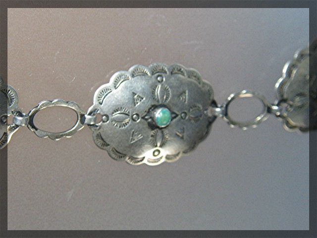 Sterling Silver Turquoise 30 inch Belt/Necklace