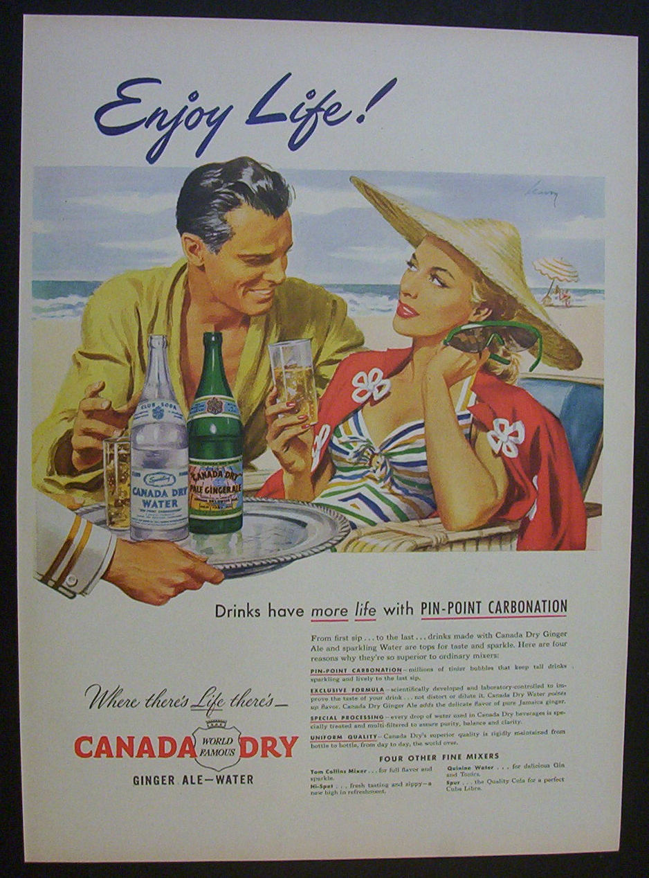 1946  Canada  Dry  Ginger  Ale - Water