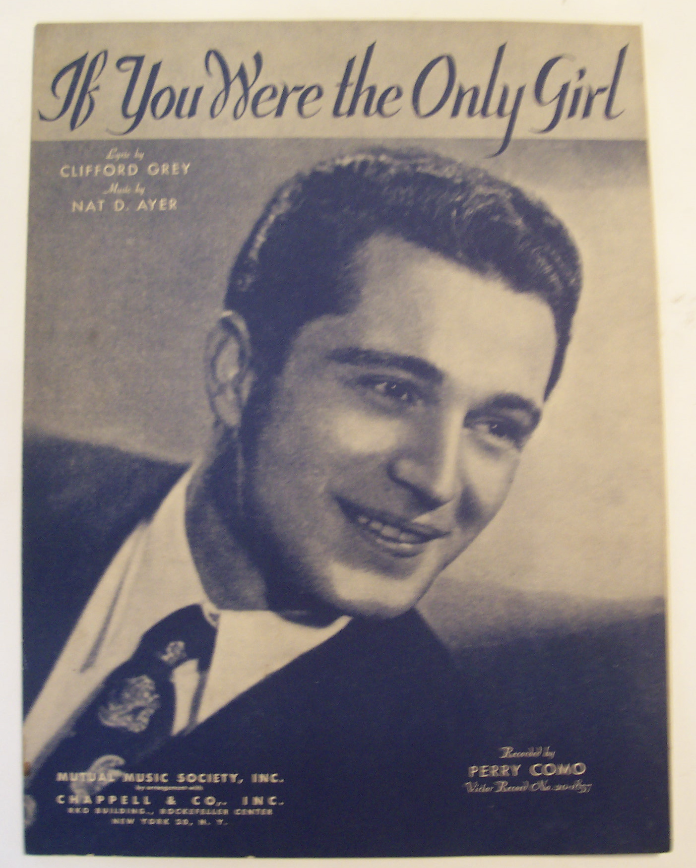 1929 If You Were The Only Girl (Perry Como)