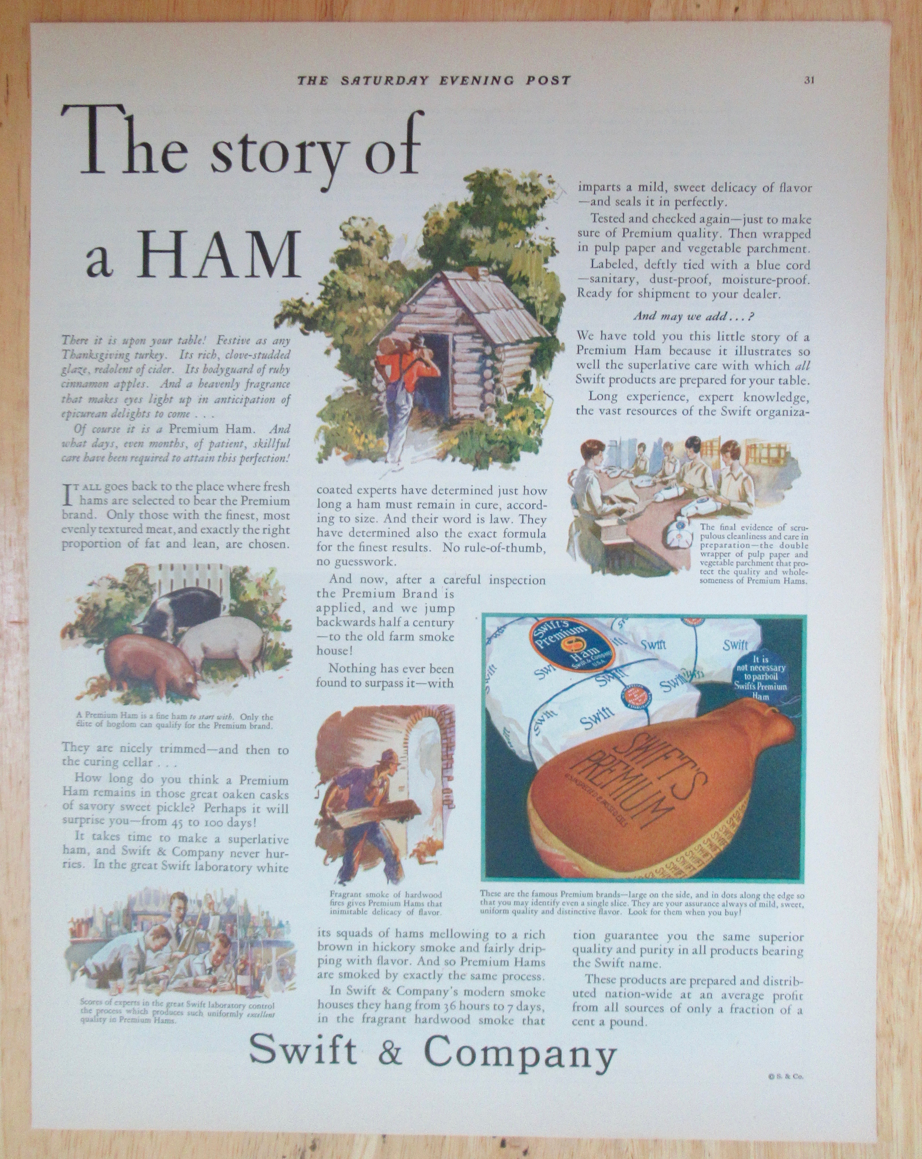 1929 Swift & Company with the Story of a Ham