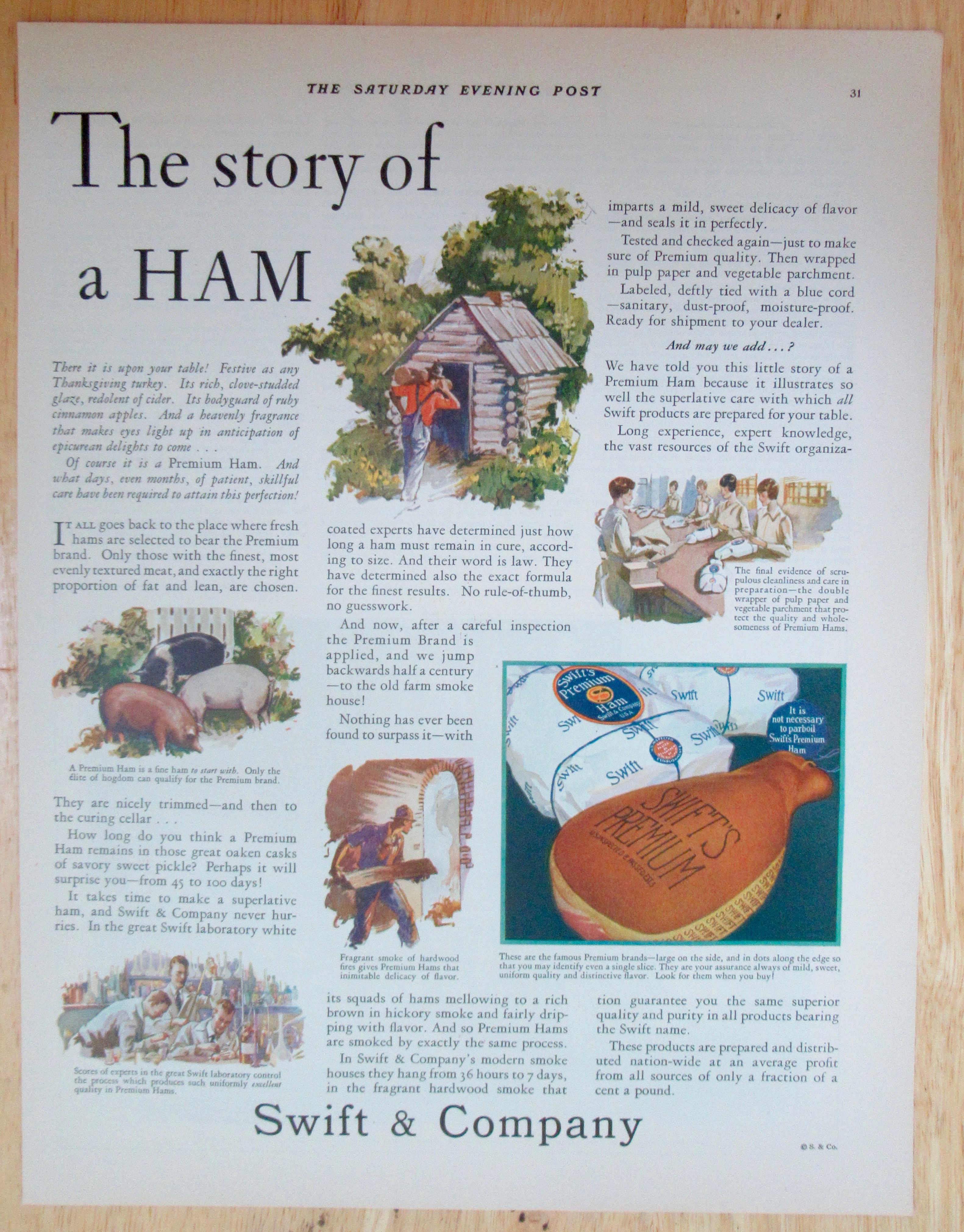 1929 Swift & Company with the Story of a Ham