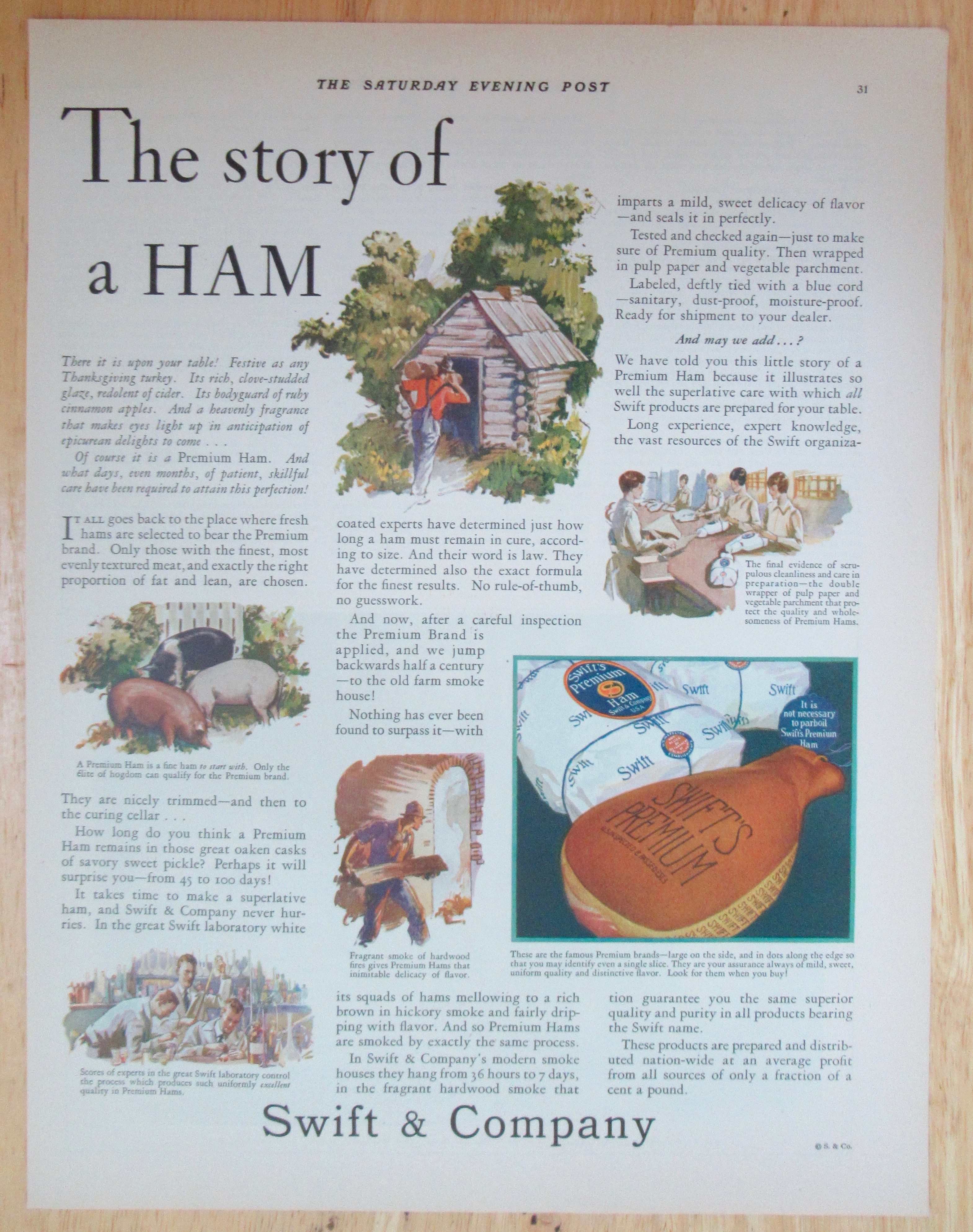 1929 Swift & Company with the Story of a Ham