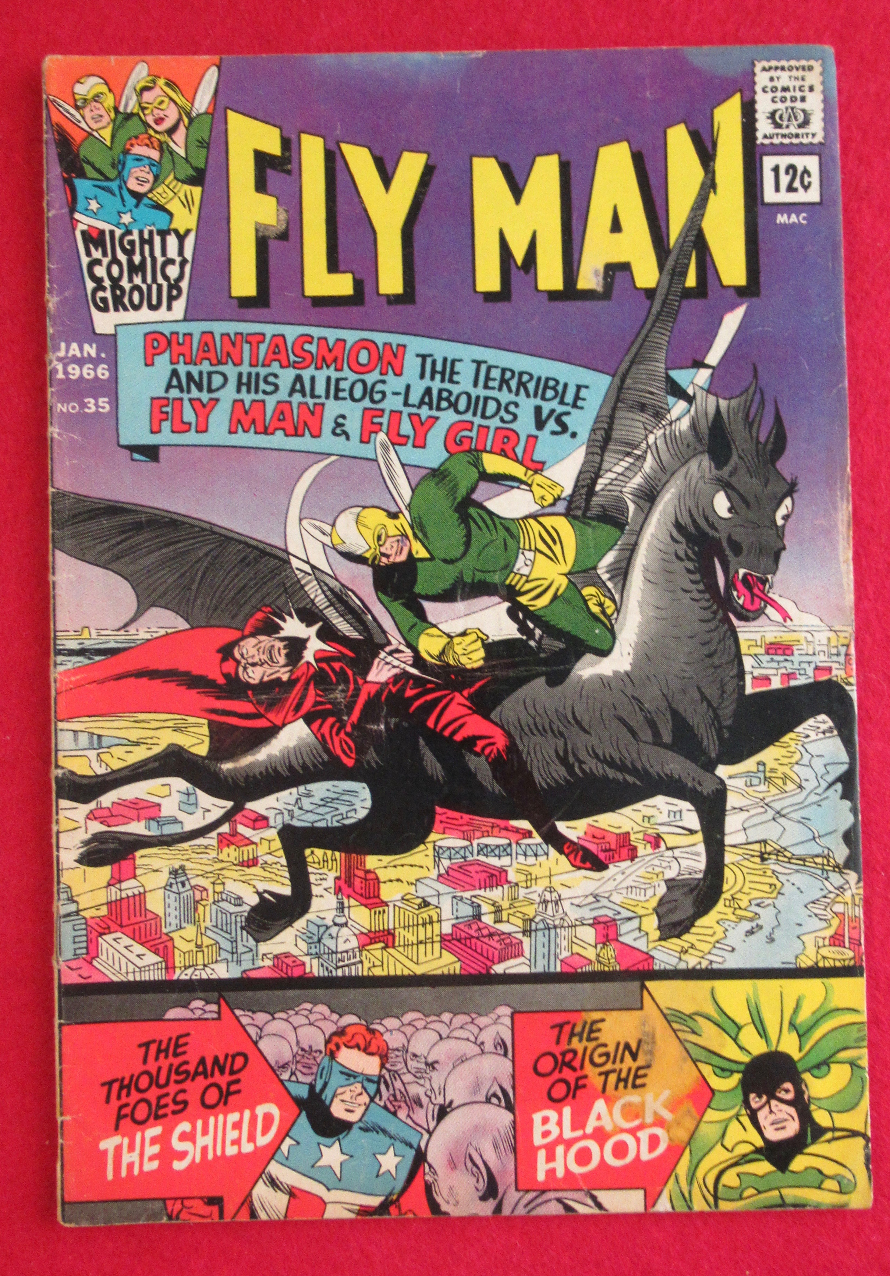 Fly Man Comic January 1966 Phantasmon