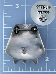 Los Ballesteros Taxco Mexico  Sterling Silver Brooch Pi