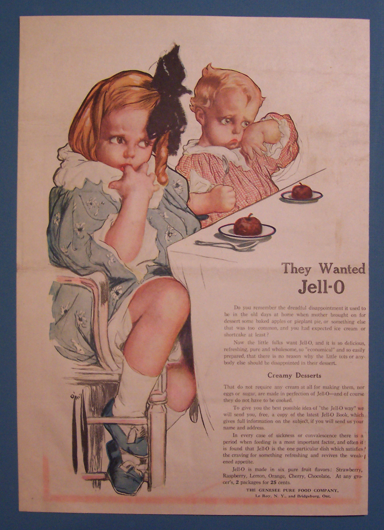 1919  Jell-O  Dessert