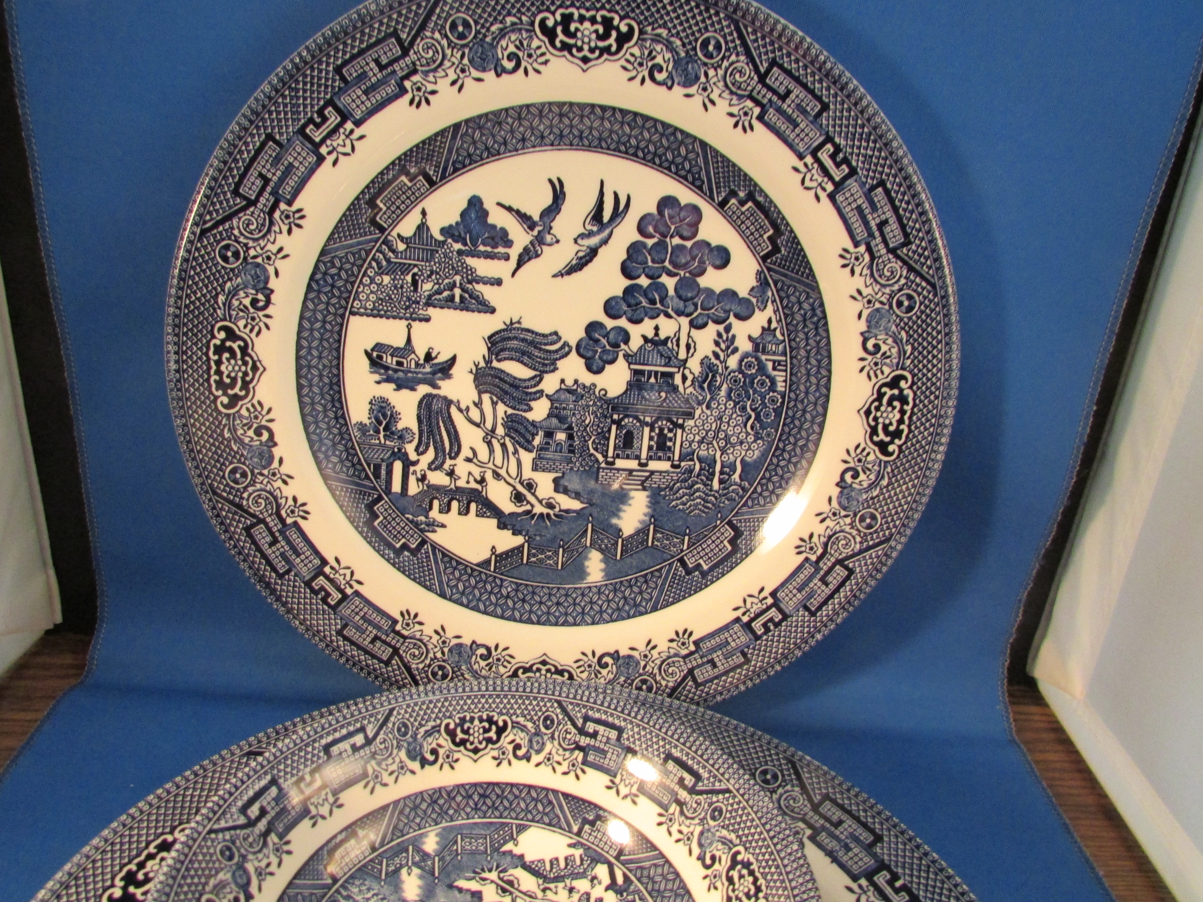 Two Table Sets of Blue Willow Dishes