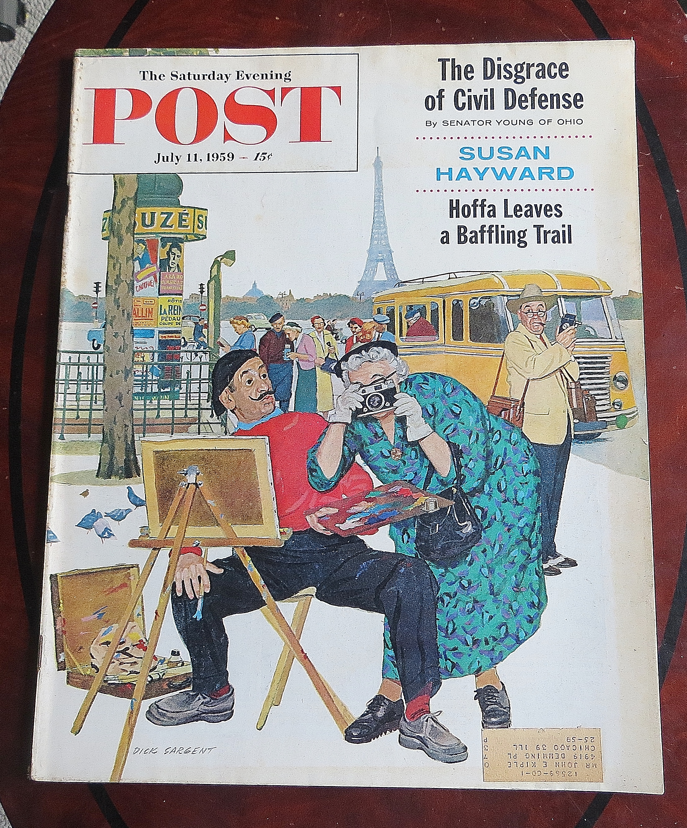 Saturday Evening Post July 11, 1959 Susan Hayward