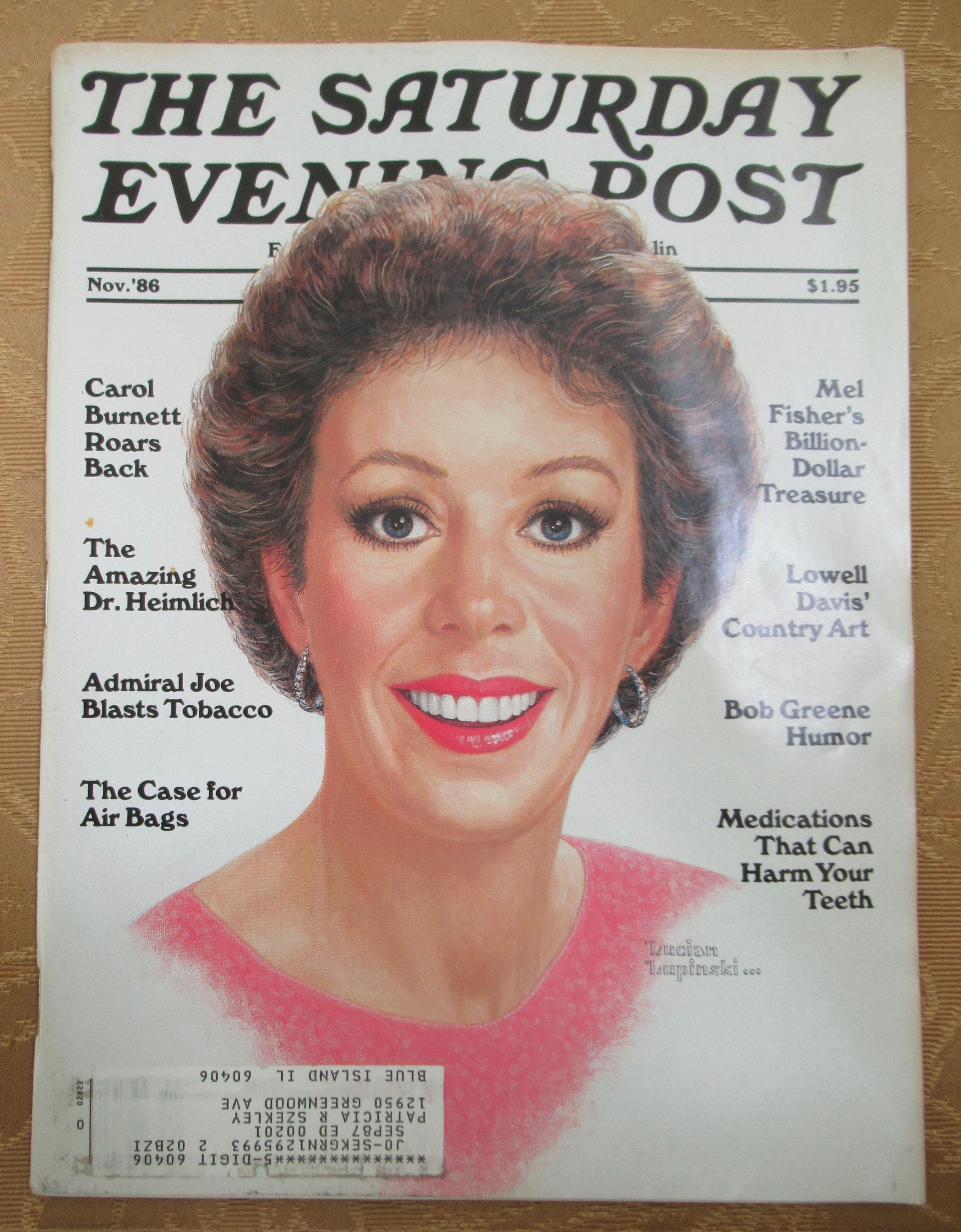 Saturday Evening Post Magazine November 1986