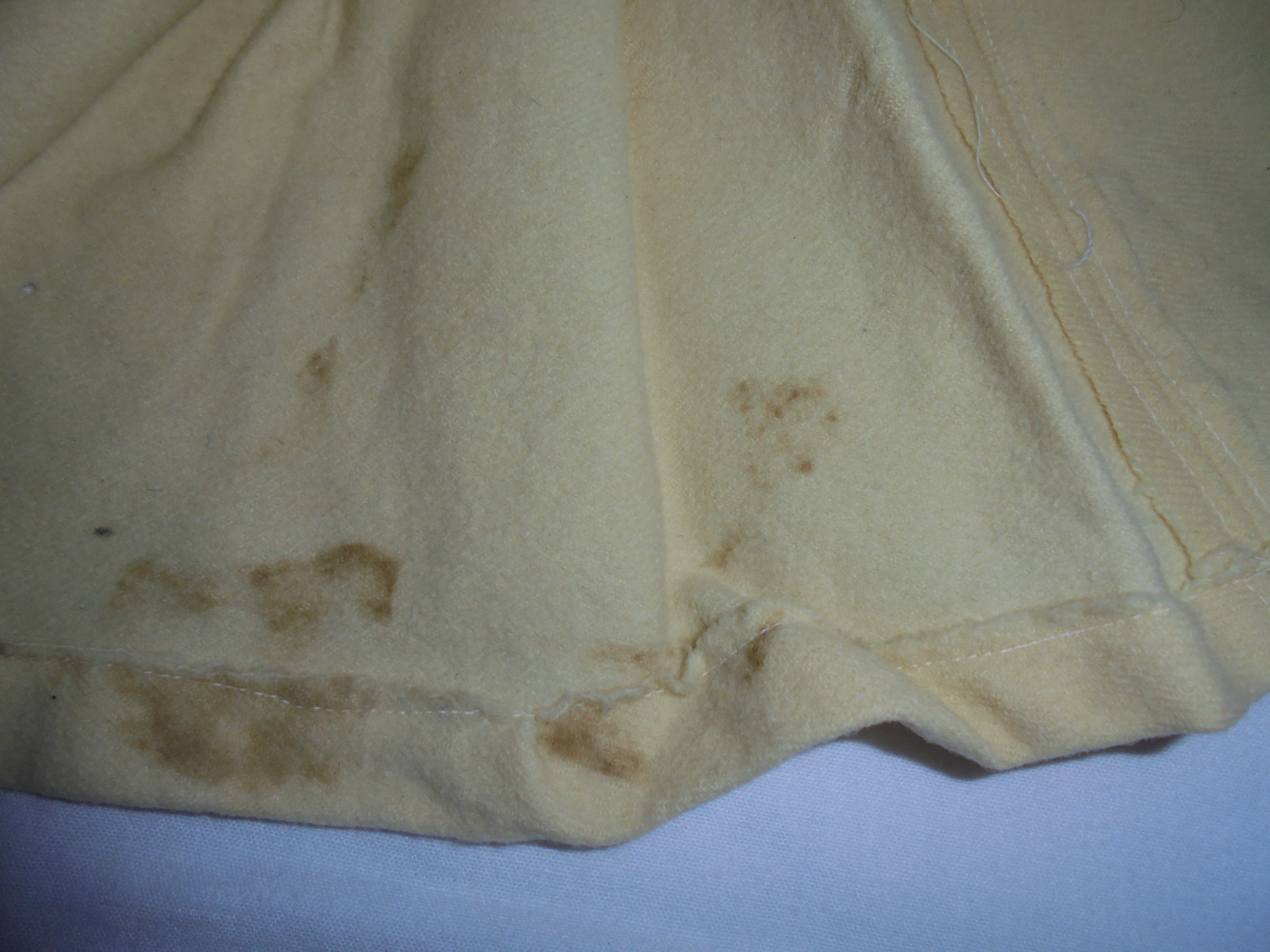 Antique Wool Doll Coat Ivory Hand Made