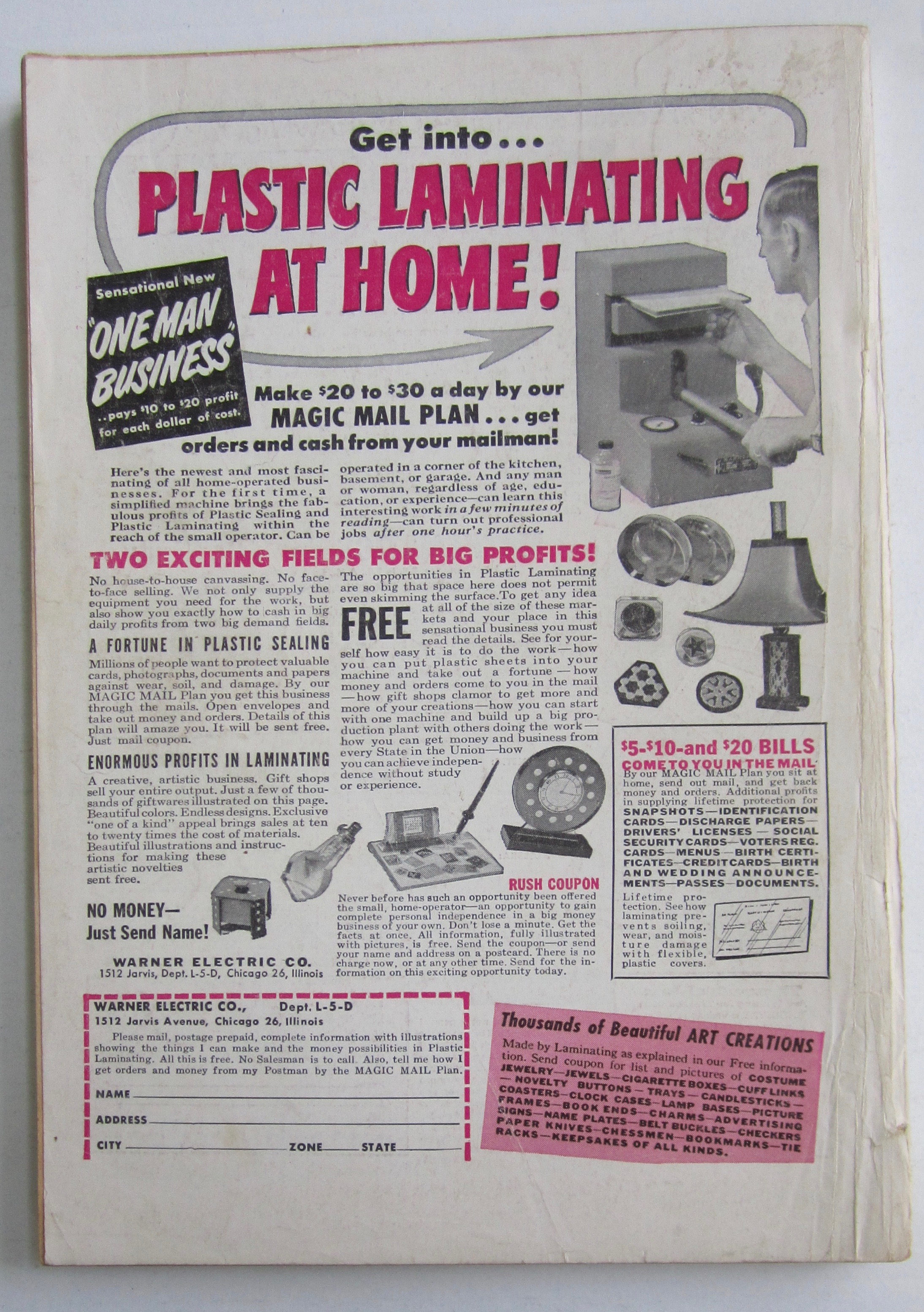 Science and Mechanics April 1958 Snark Missile