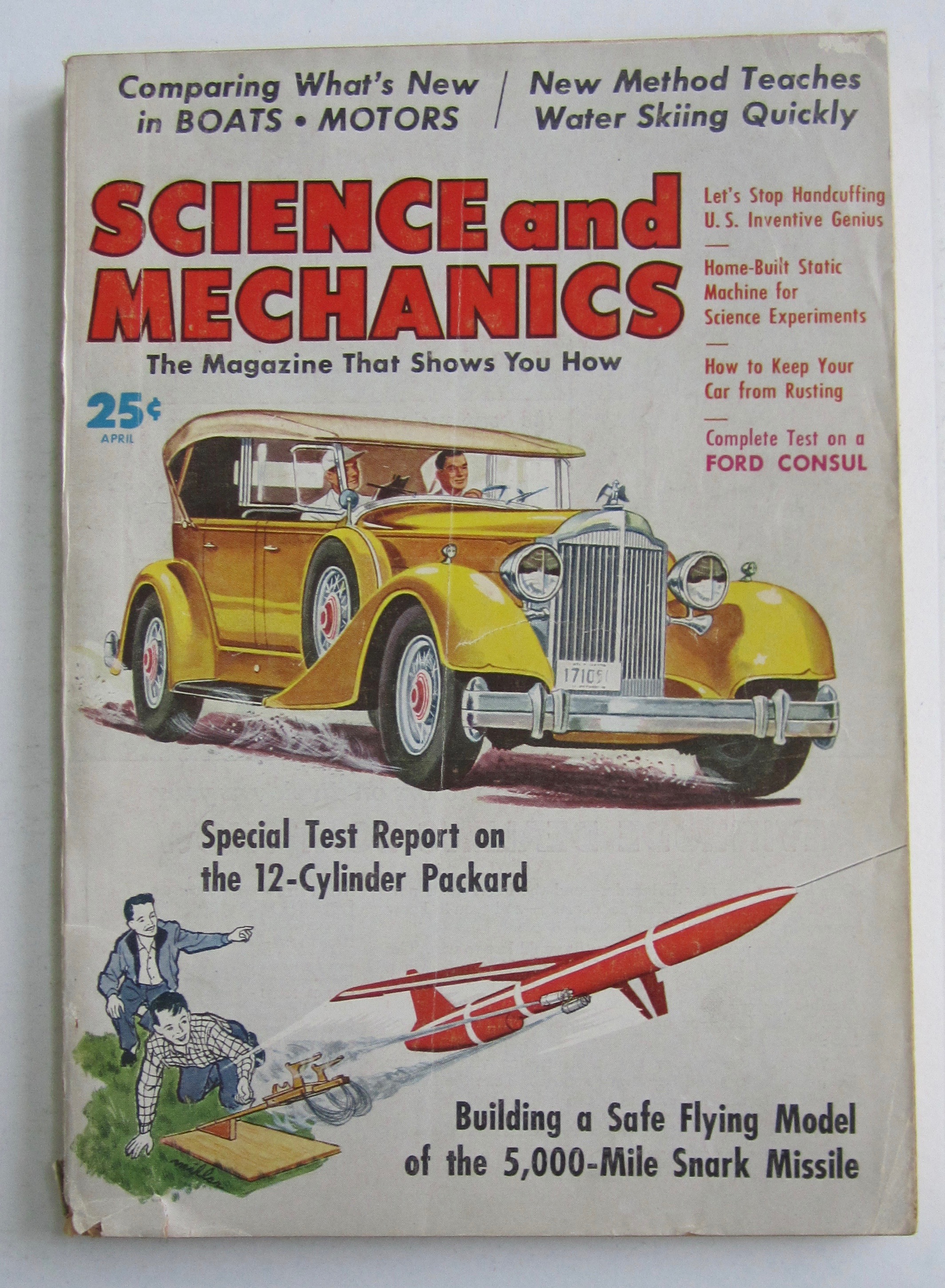 Science and Mechanics April 1958 Snark Missile