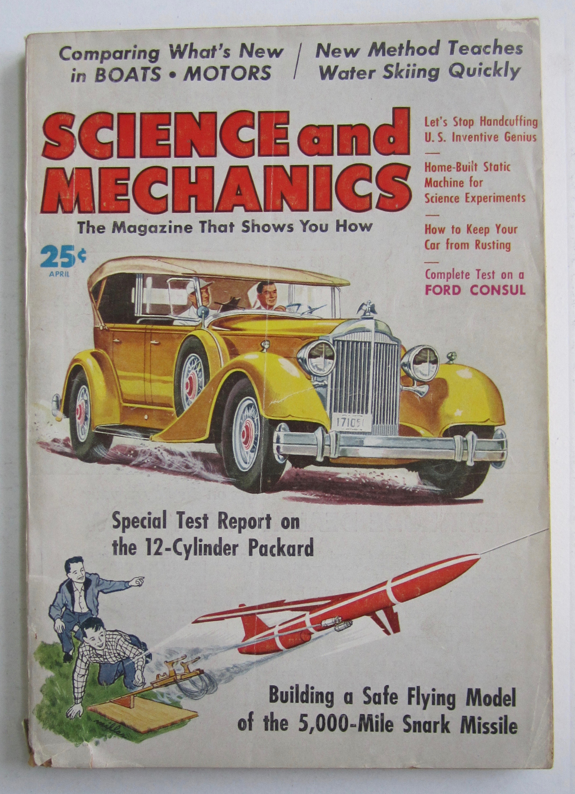 Science and Mechanics April 1958 Snark Missile
