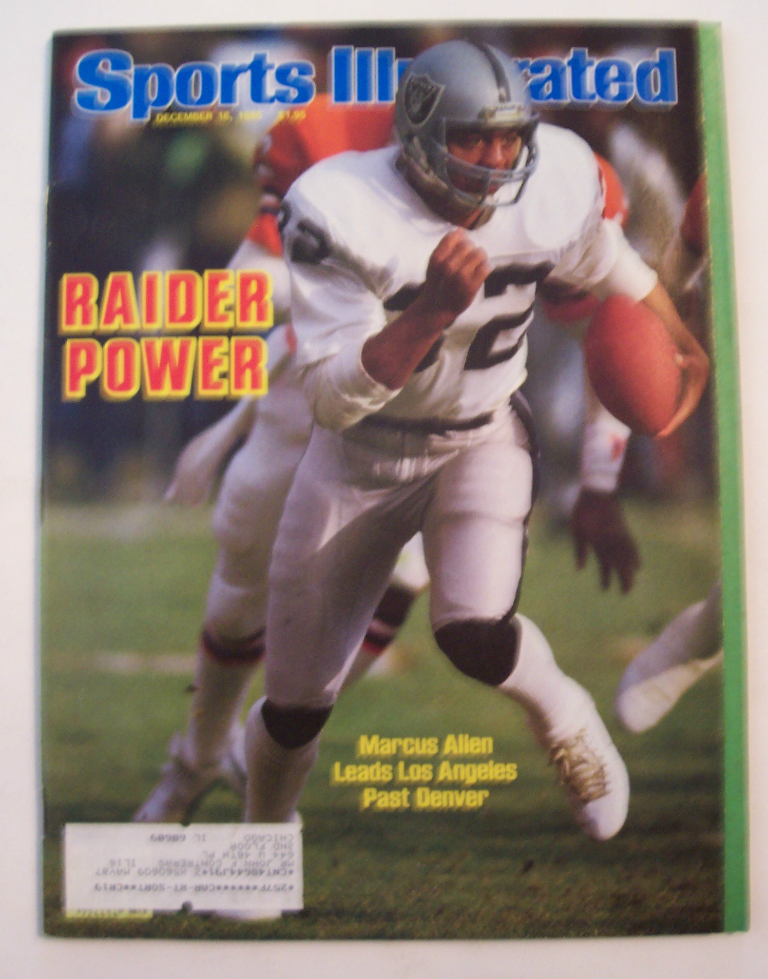 Sports Illustrated Magazine -Dec 16, 1985- Marcus Allen