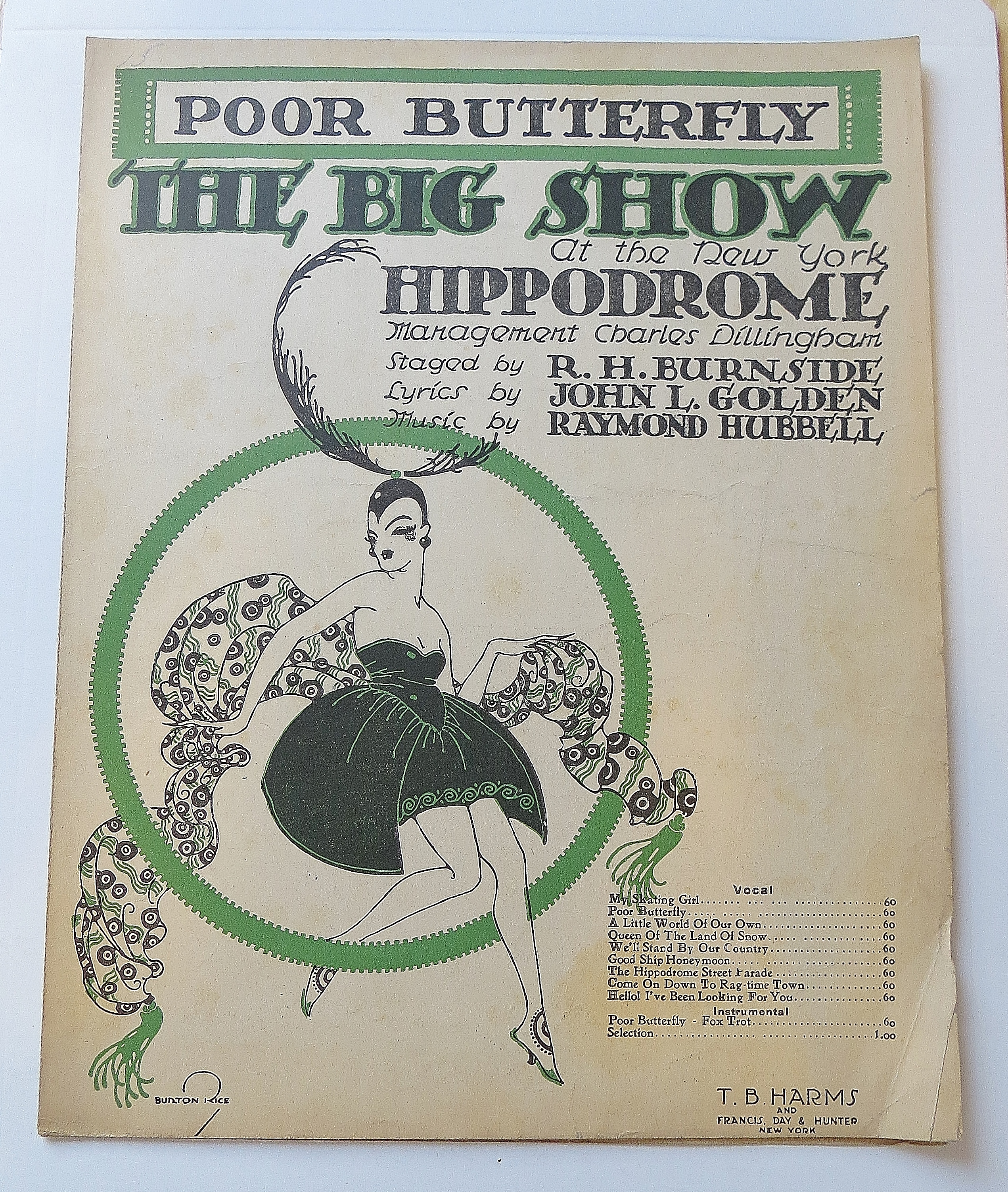 1916 Poor Butterfly The Big Show
