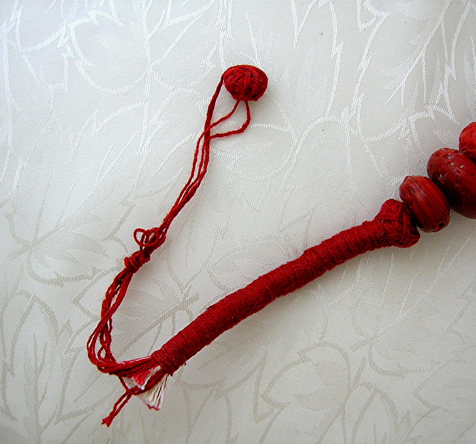 Coral Bead Old Necklace