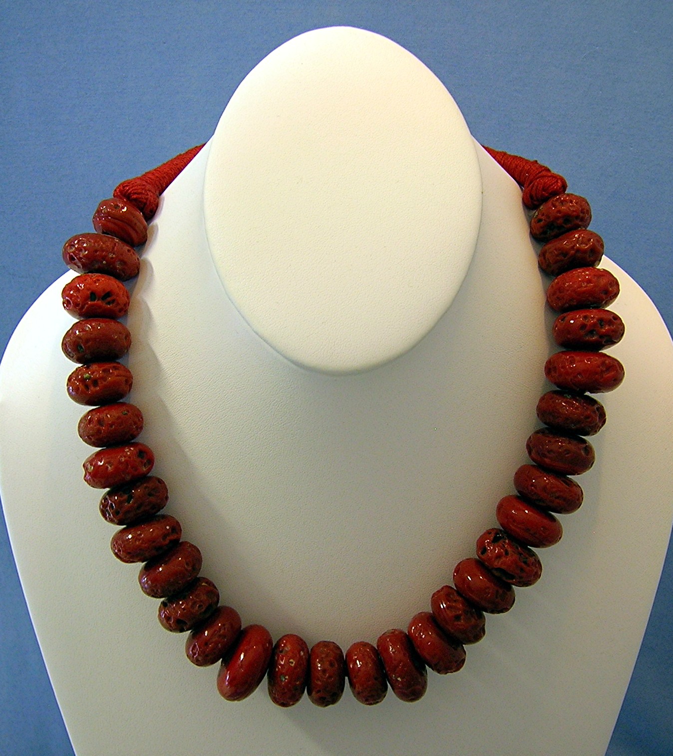 Coral Bead Old Necklace