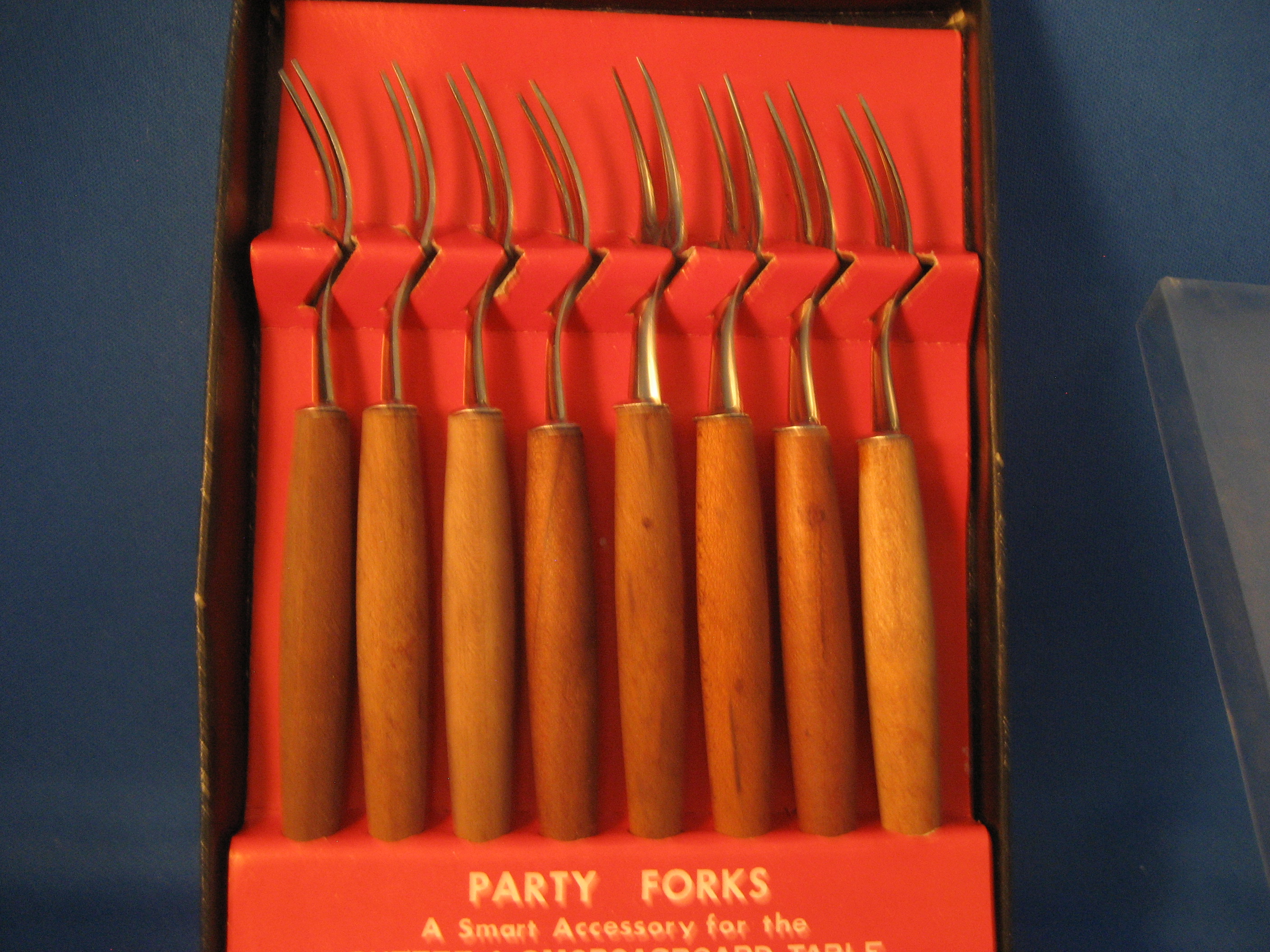 Wooden Handle Party Forks