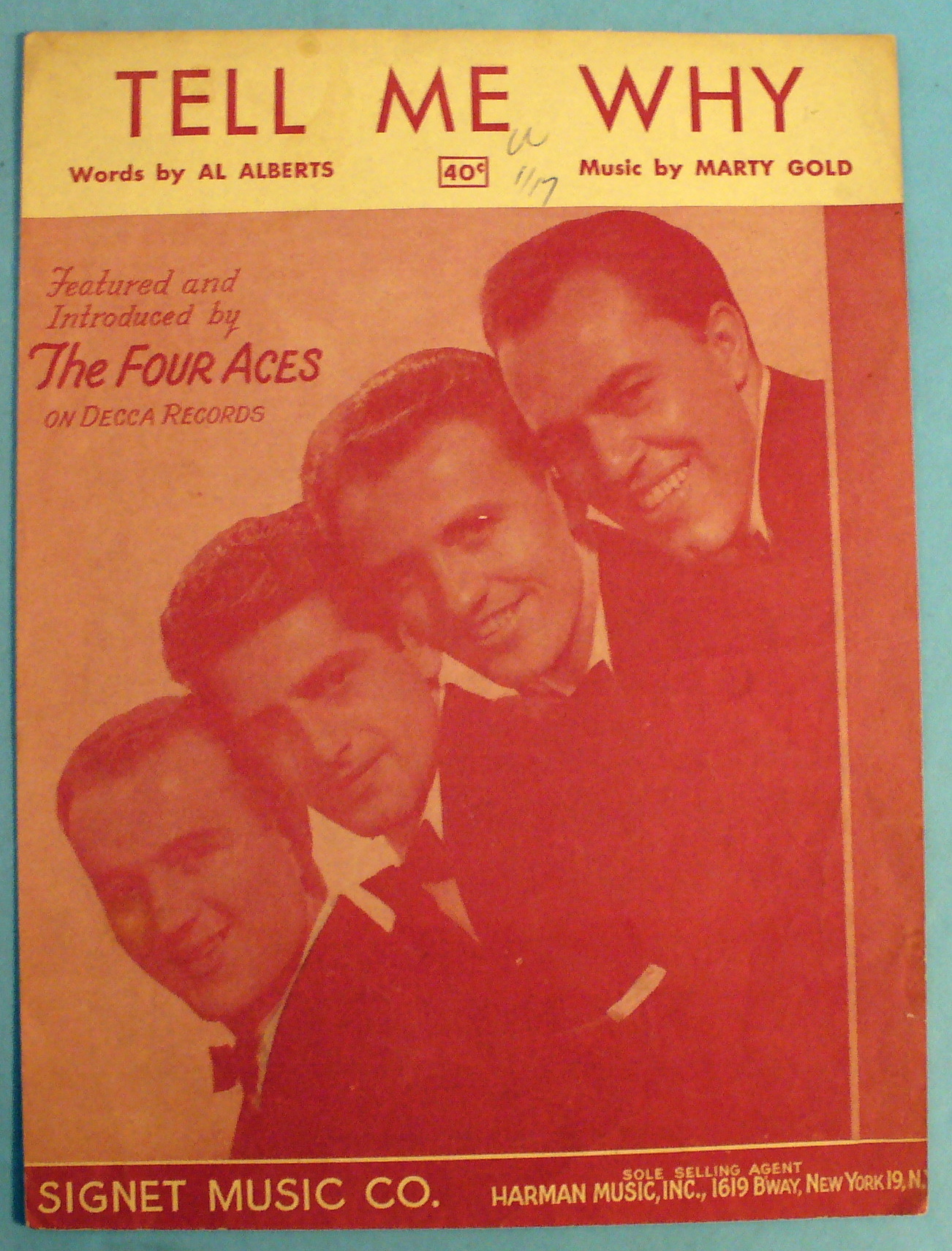 1951 Tell Me Way By Marty Gold