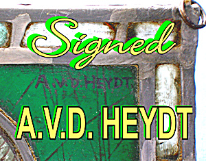 Stained glass Artist Made AVD Van Dyke Copy Baby Stuart