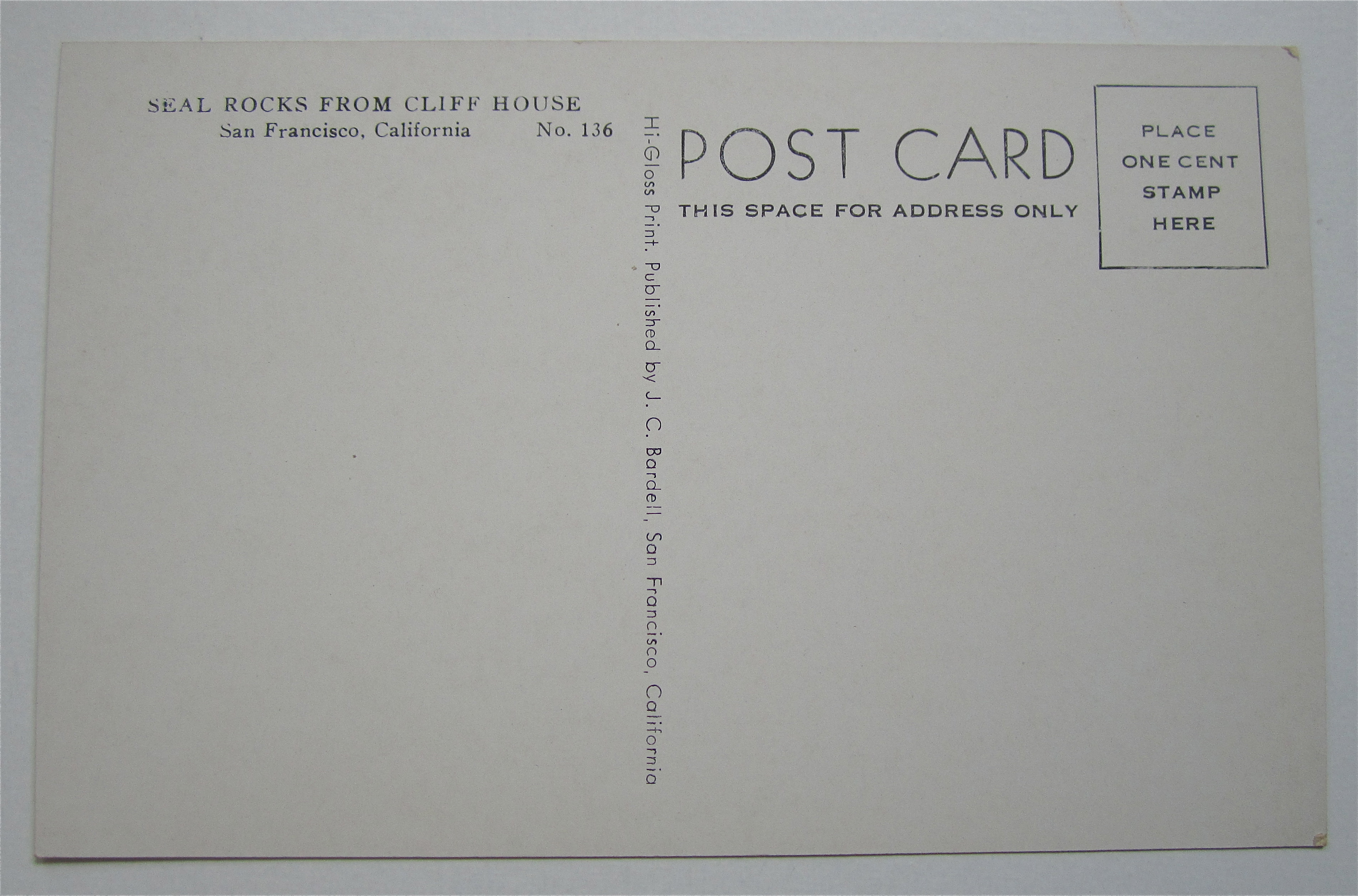 Seal Rocks From Cliff House, San Francisco, CA Postcard