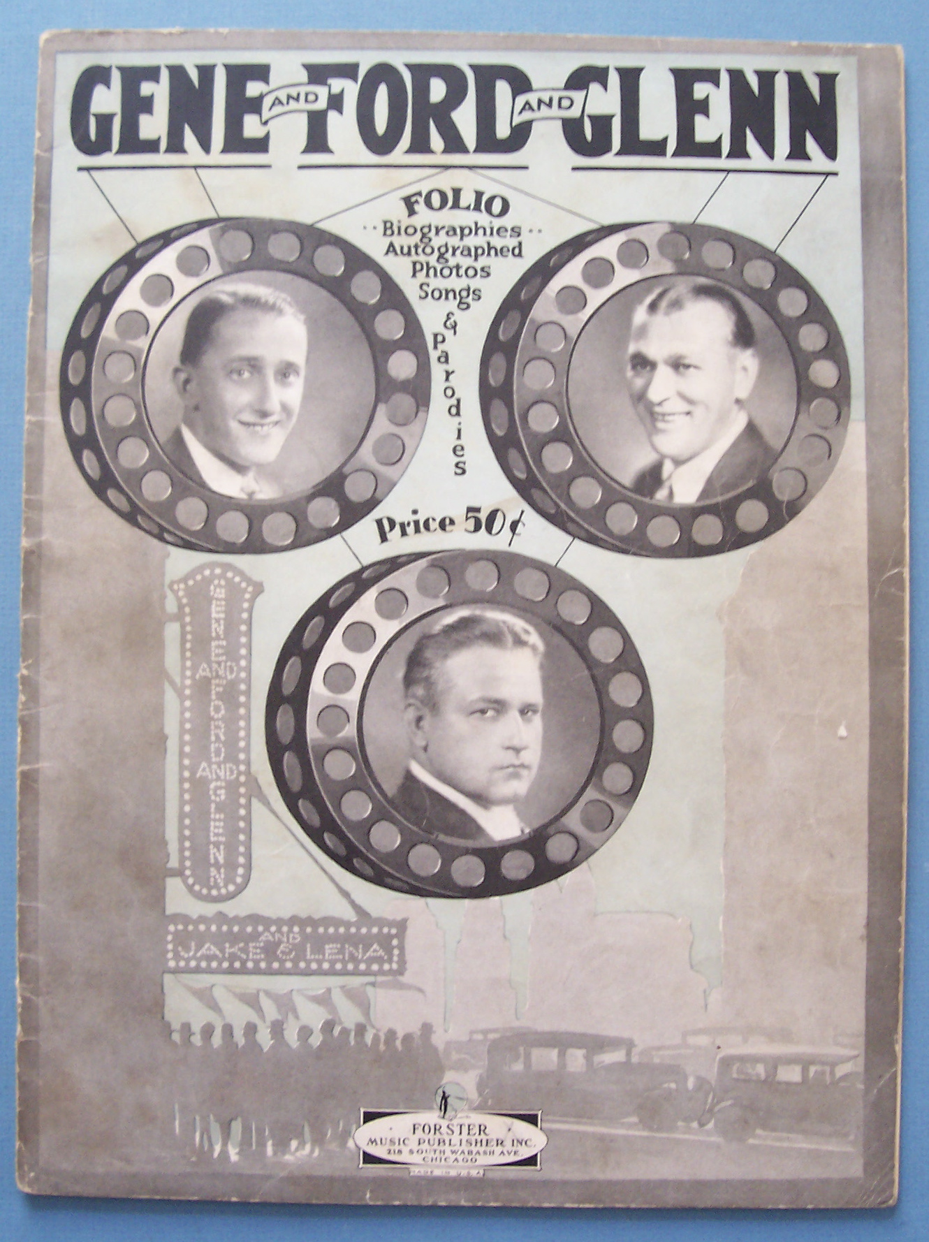 Sheet Music For 1929 Gene & Ford & Glenn