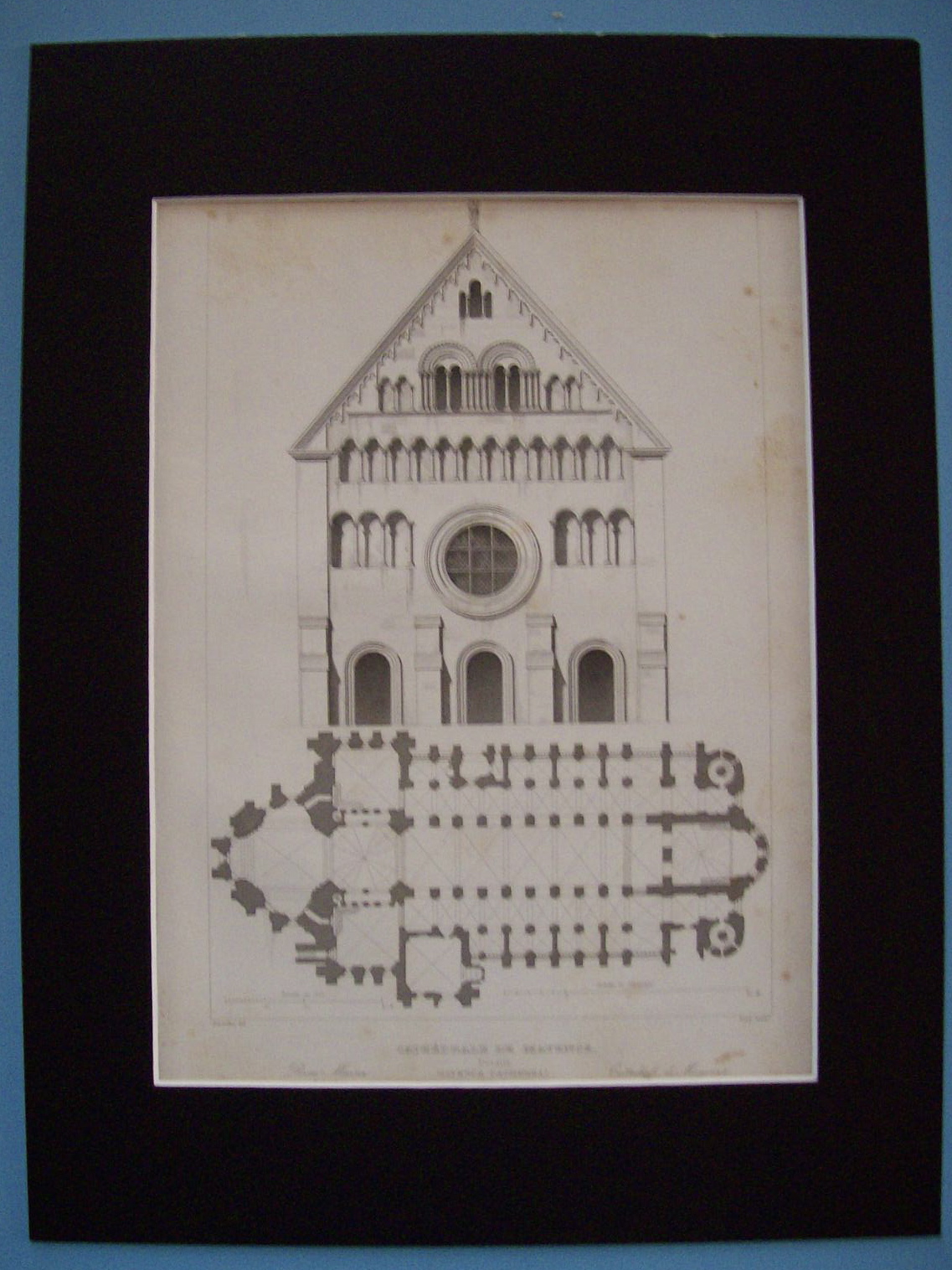 Cathedrale De Mayence  (1852 Lithograph)