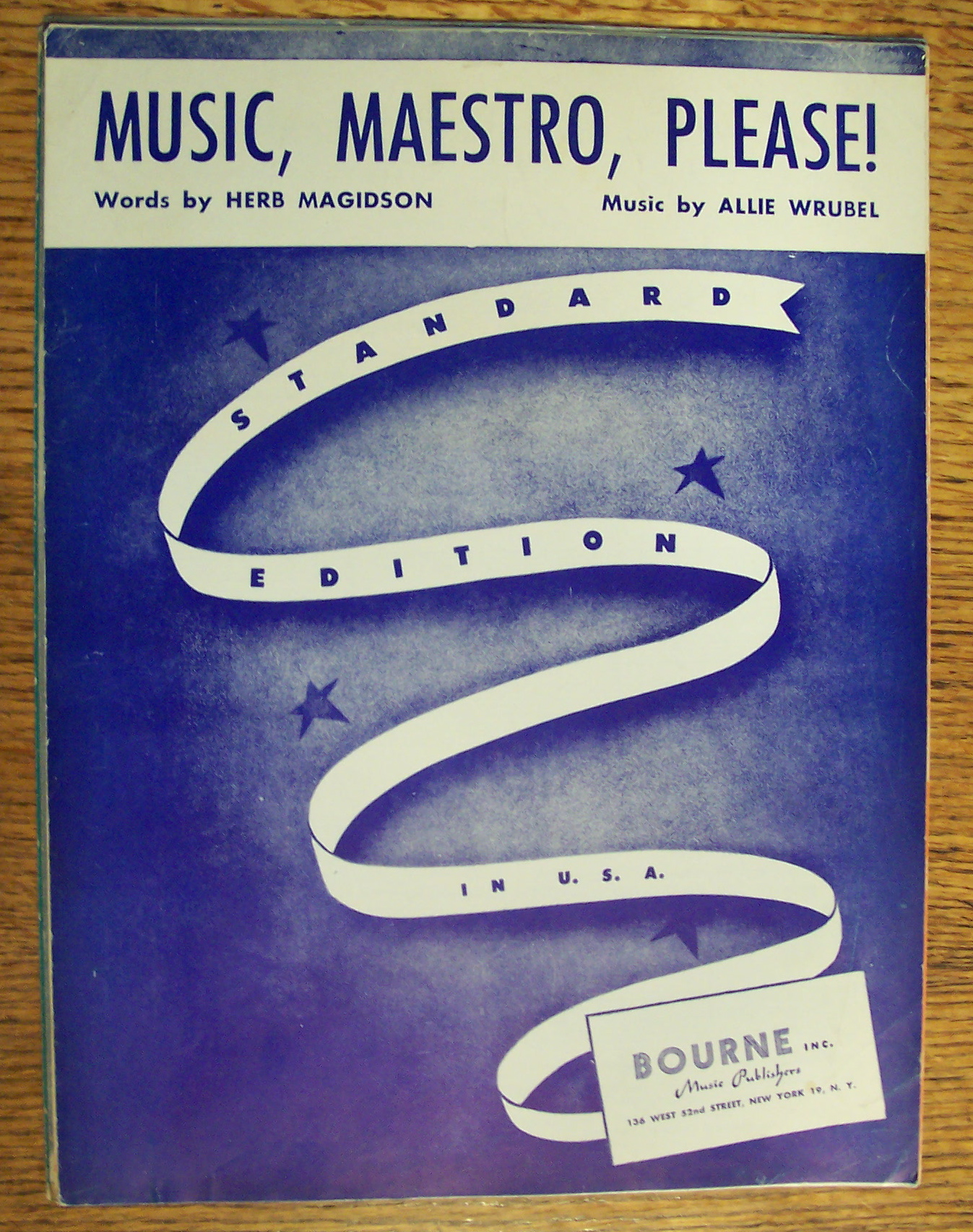 Sheet Music Of 1938 Music, Maestro, Please-Allie Wrubel