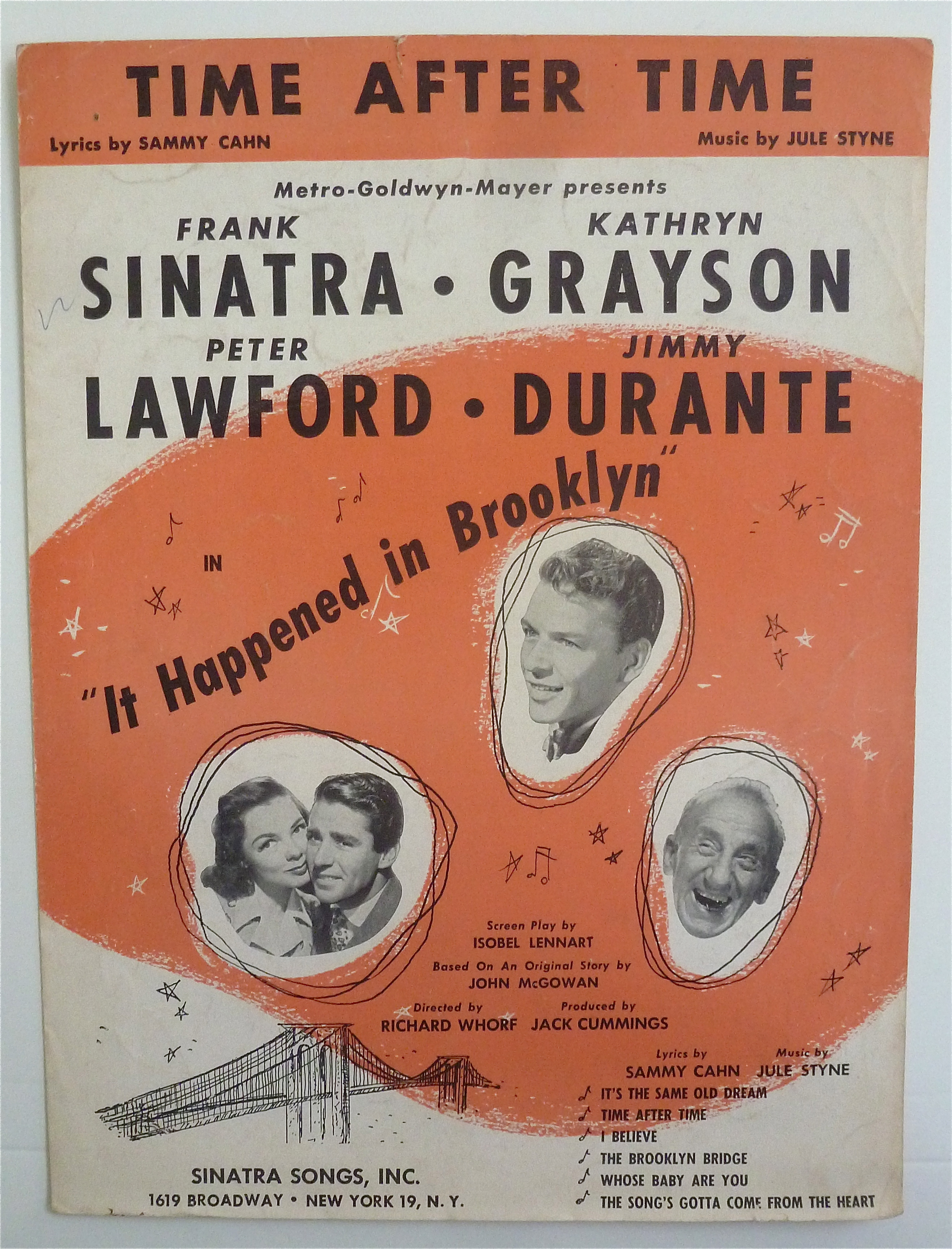 Sheet Music For 1947 Time After Time