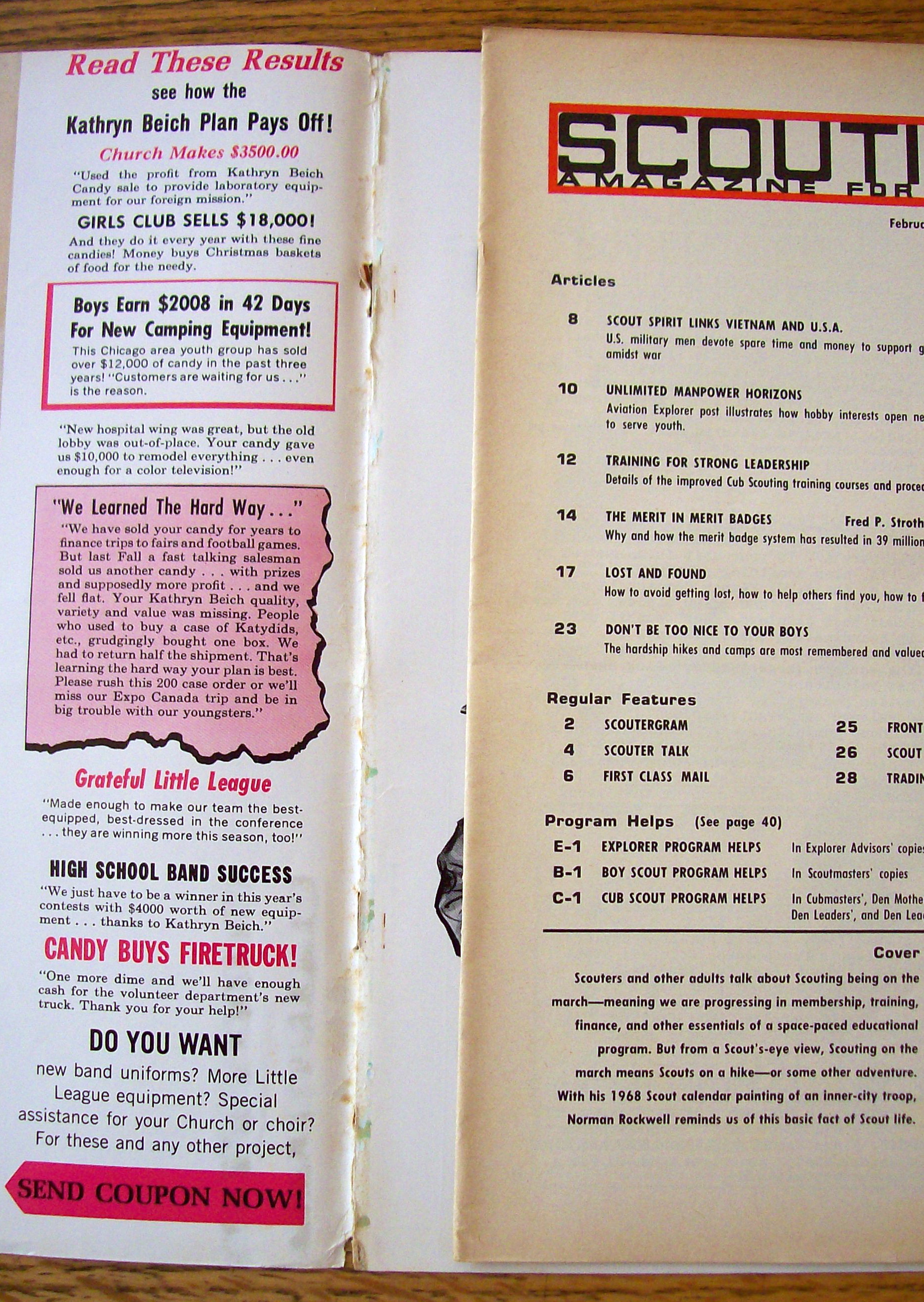 Scouting Magazine February 1968 Rockwell Cover