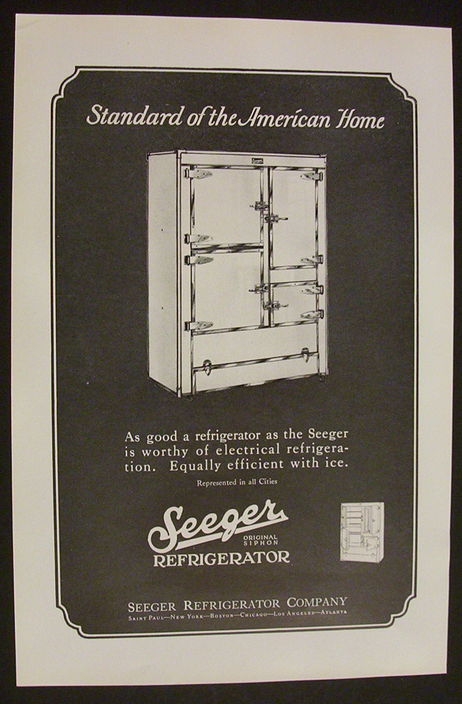 1926  Seeger  Refrigerator