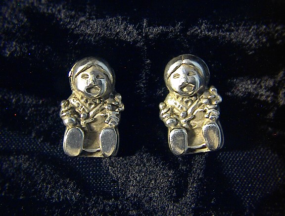 Sterling Silver American IndiaStoryteller Clip Earrings