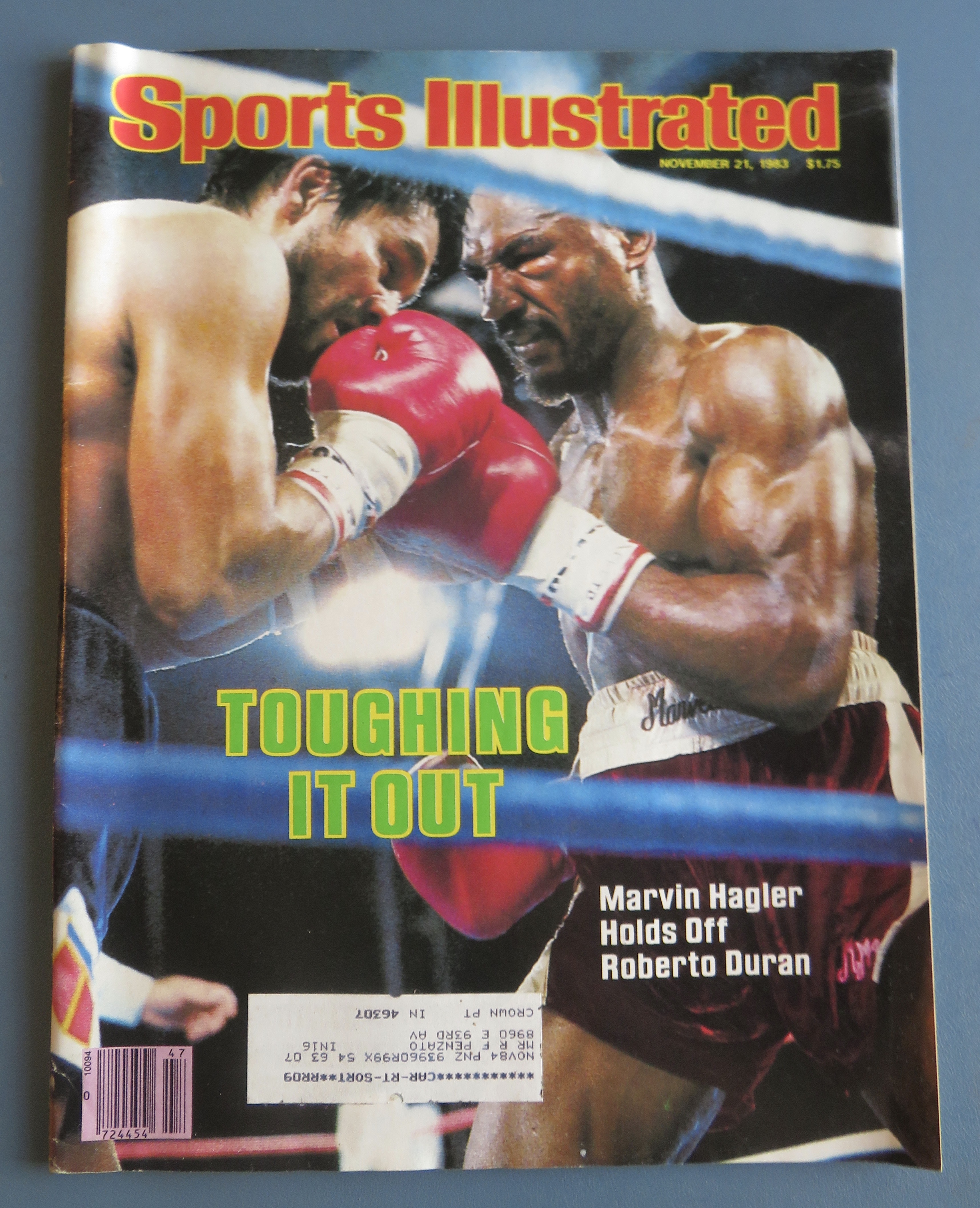 Sports Illustrated Magazine November 21, 1983 Hagler