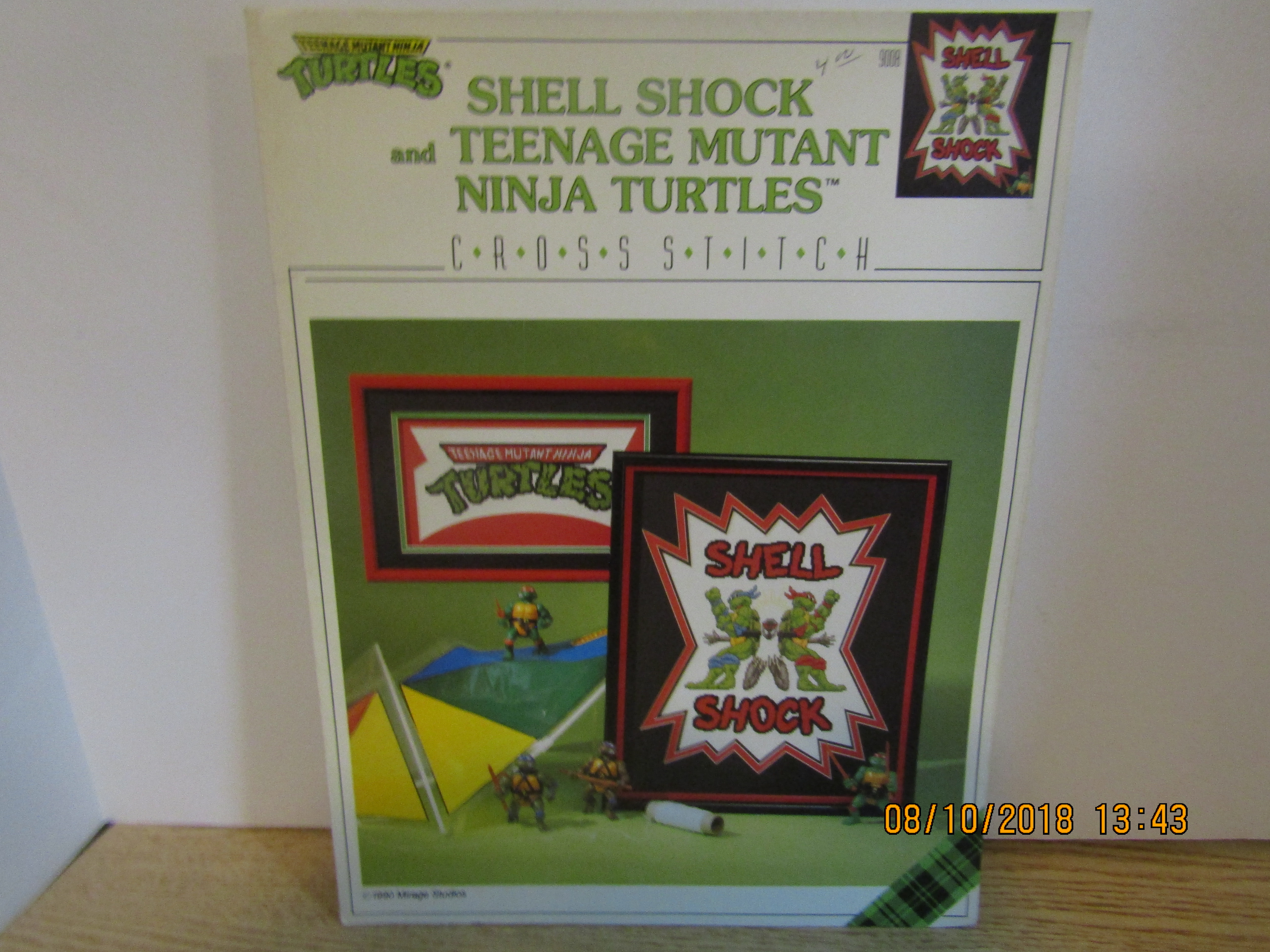 Plaid Cross Stitch Shell Shock & Ninja Turtle #9008