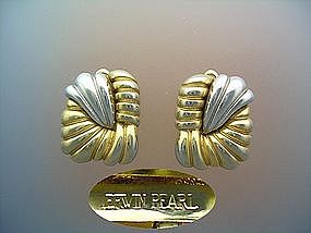 Erwin Pearl clip earrings.