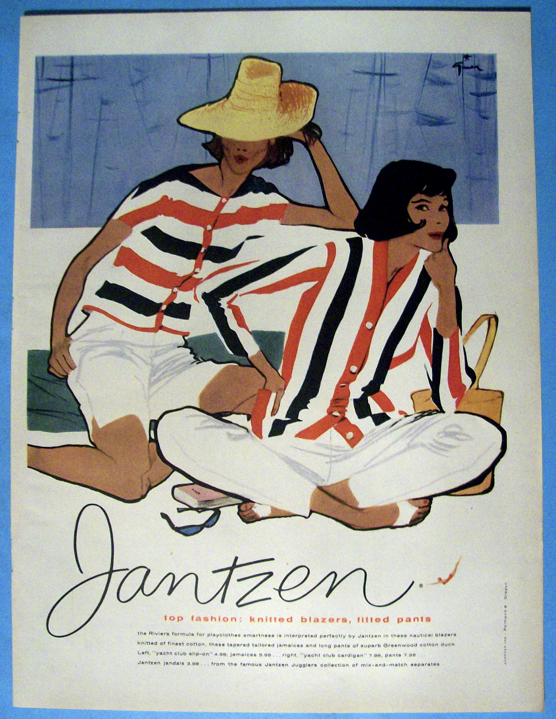 1958 Jantzen Knitted Blazers & Fitted Pants with Women