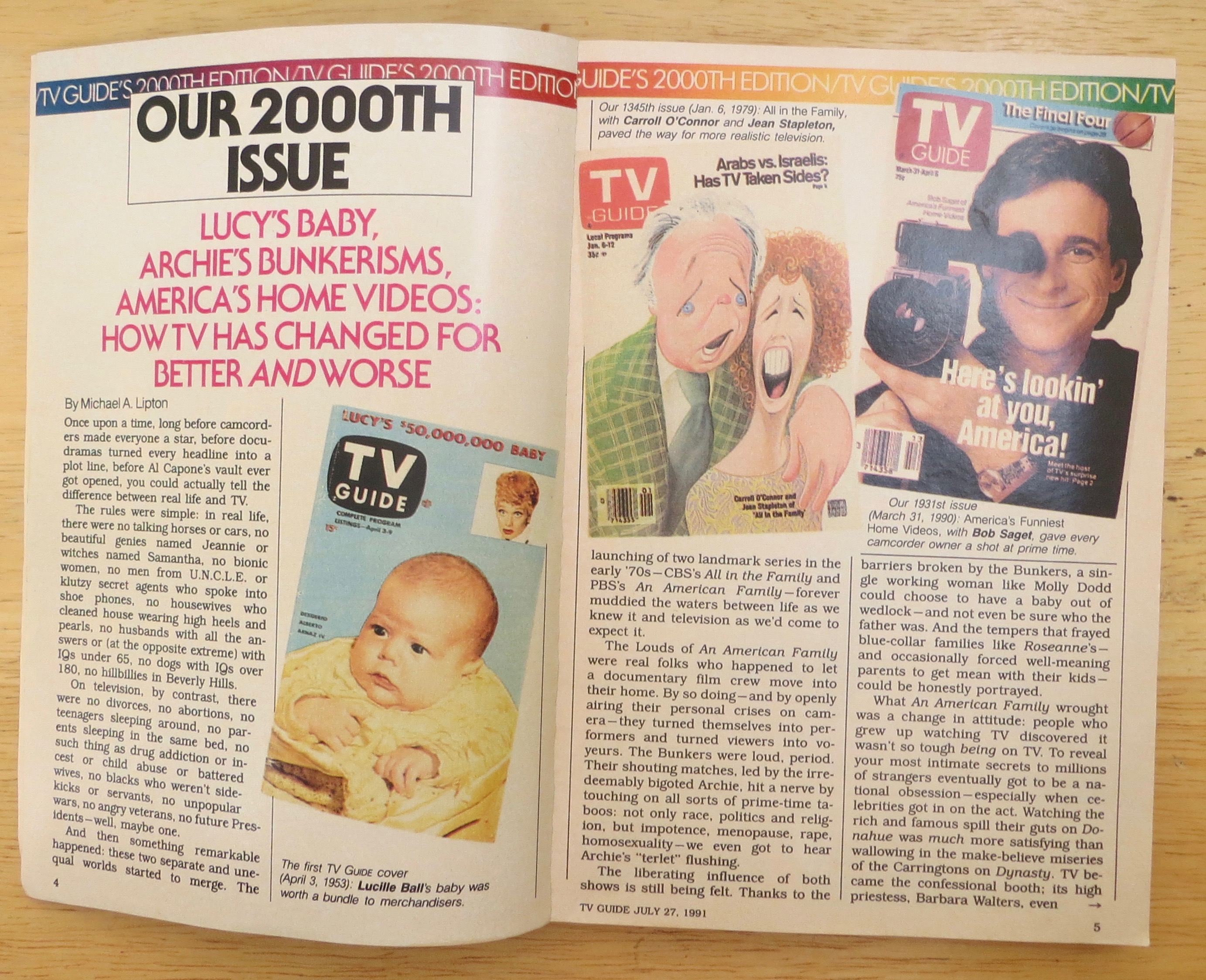 TV Guide-July 27-August 2, 1991-2000th Issue TV Guide