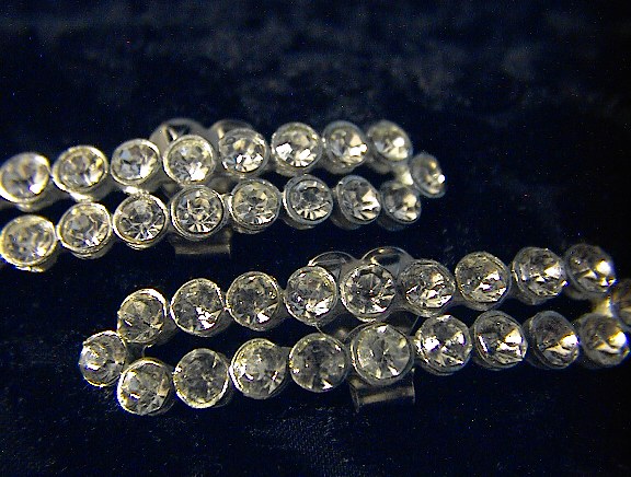 Vintage Pair of Rhinestone Shoe Clips.