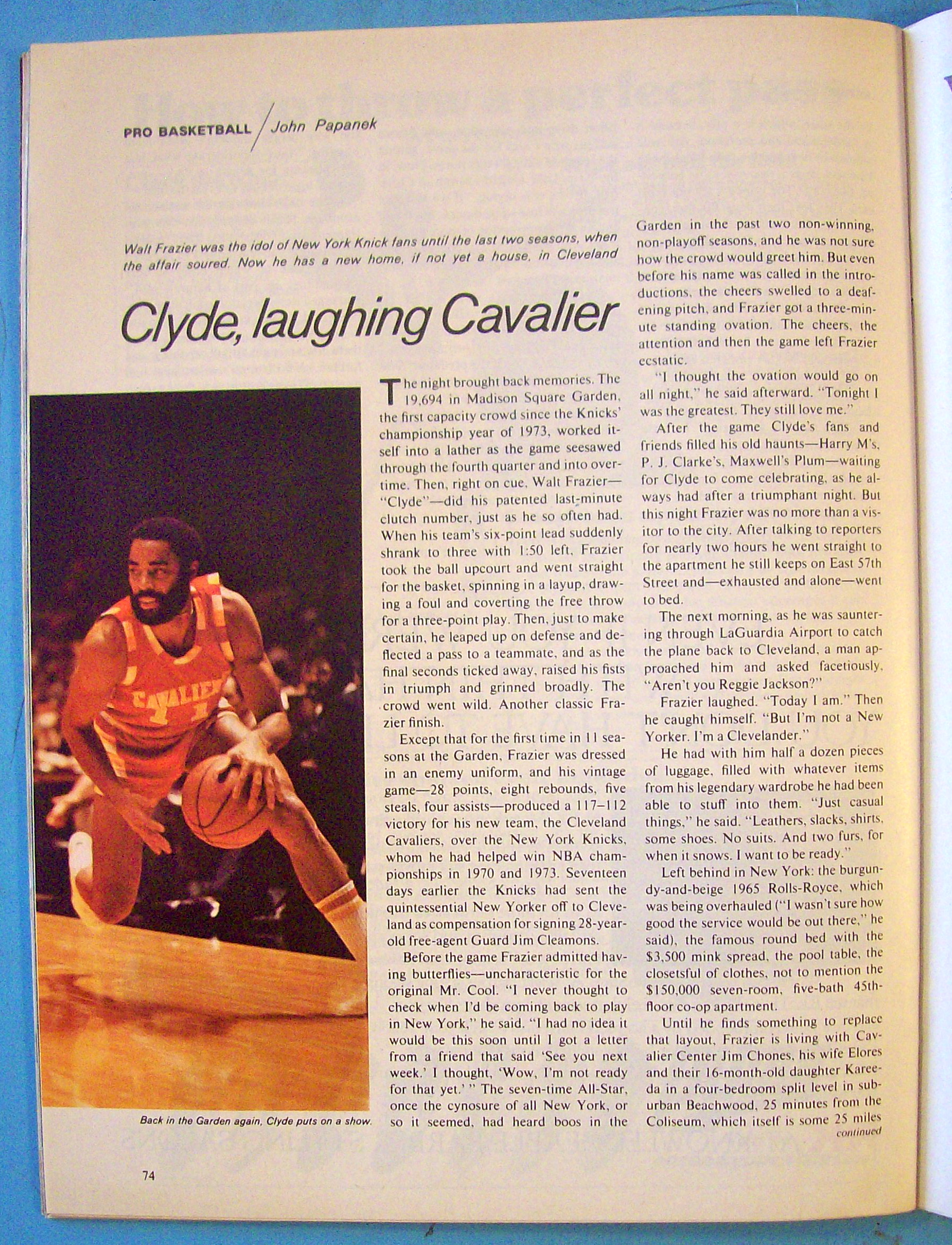 Sports Illustrated Magazine November 7, 1977 Semi Tough