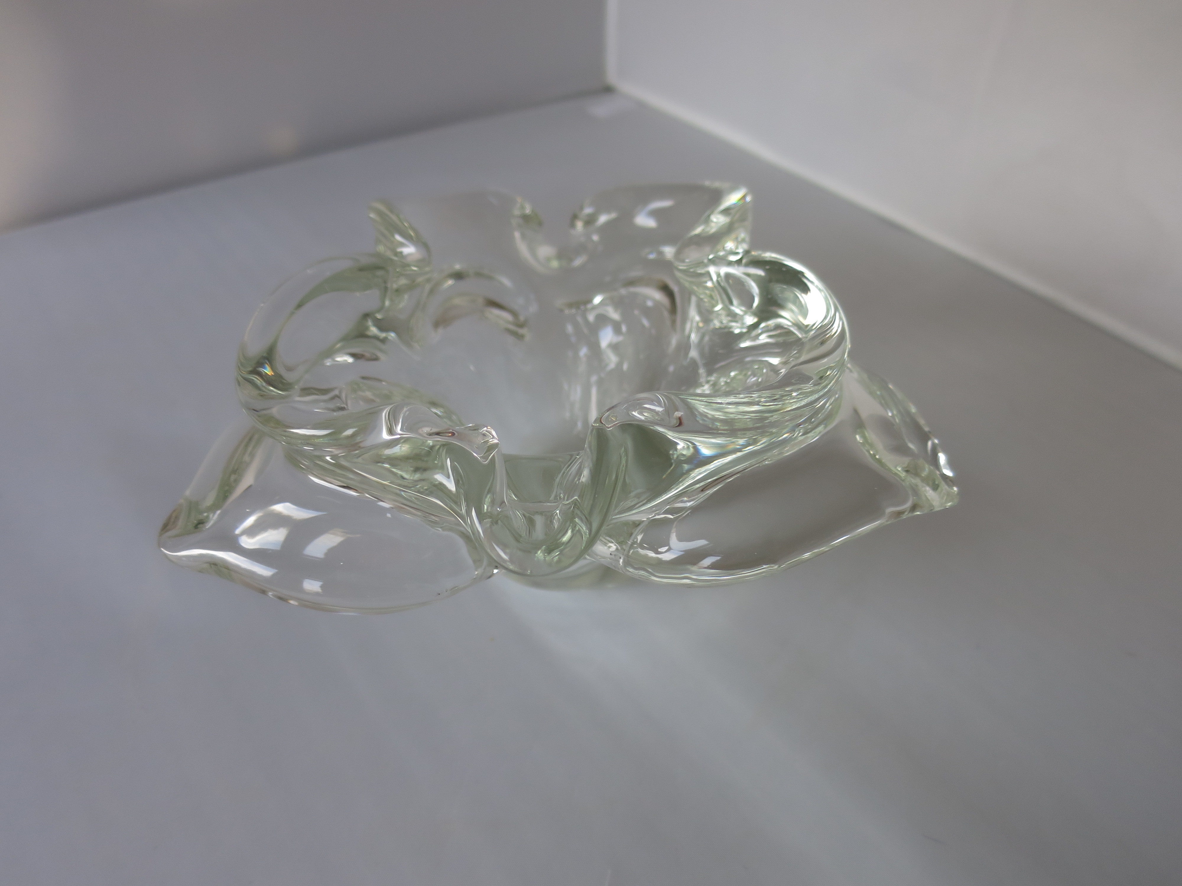 Vintage Murano Art Glass Butterfly Dish Ashtray Vetro Artistico