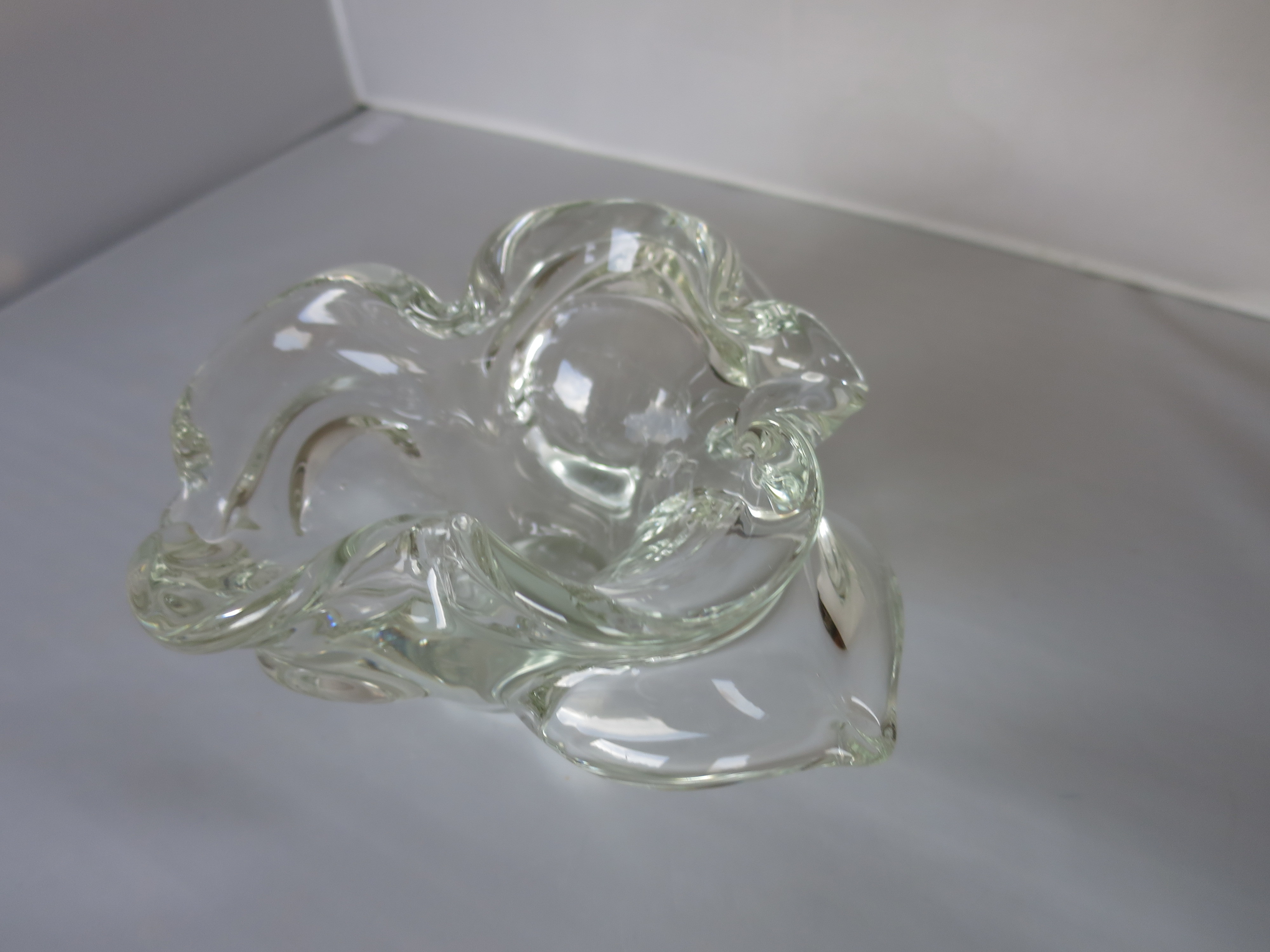 Vintage Murano Art Glass Butterfly Dish Ashtray Vetro Artistico