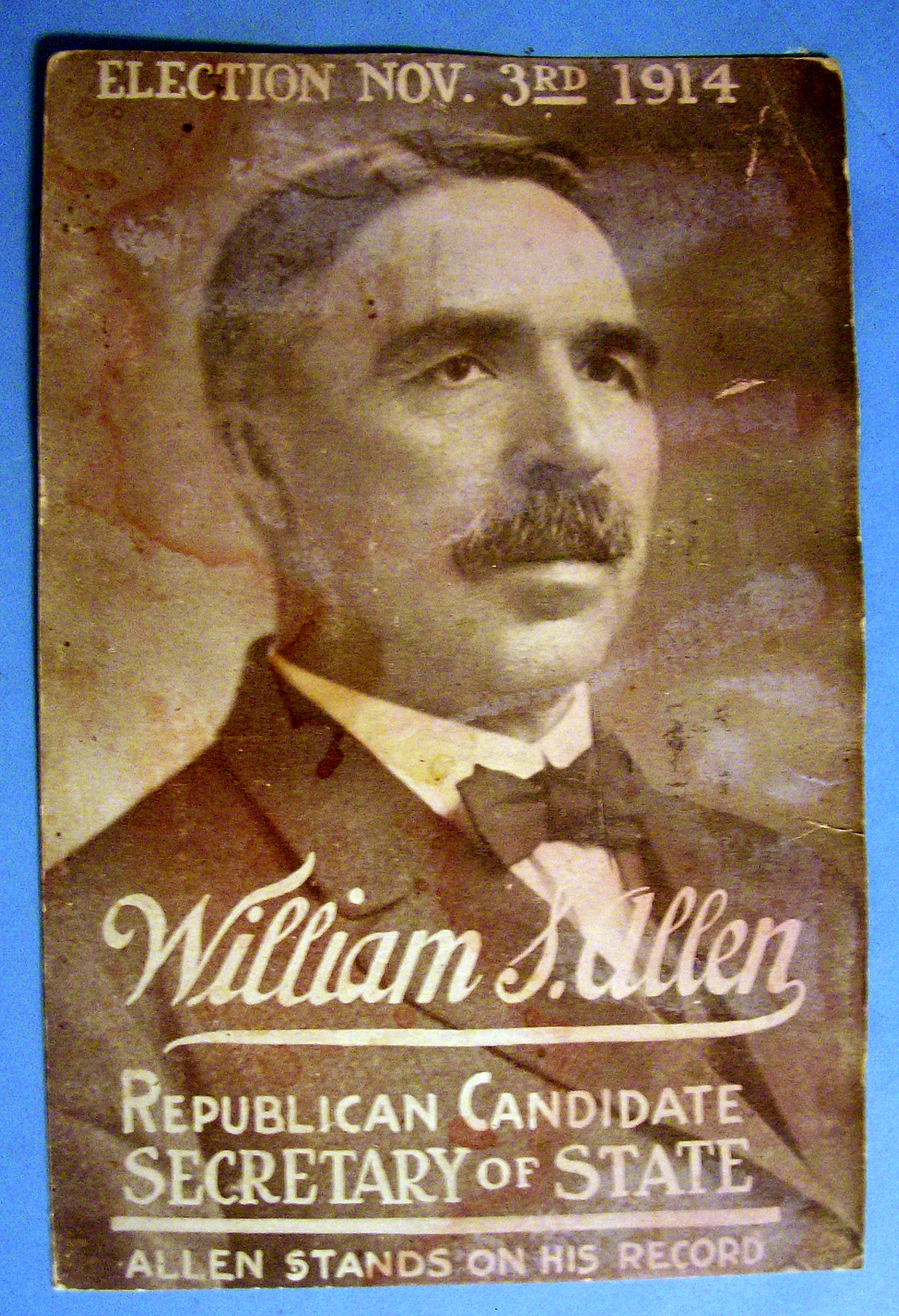 1914 William S. Allen Mailing Card