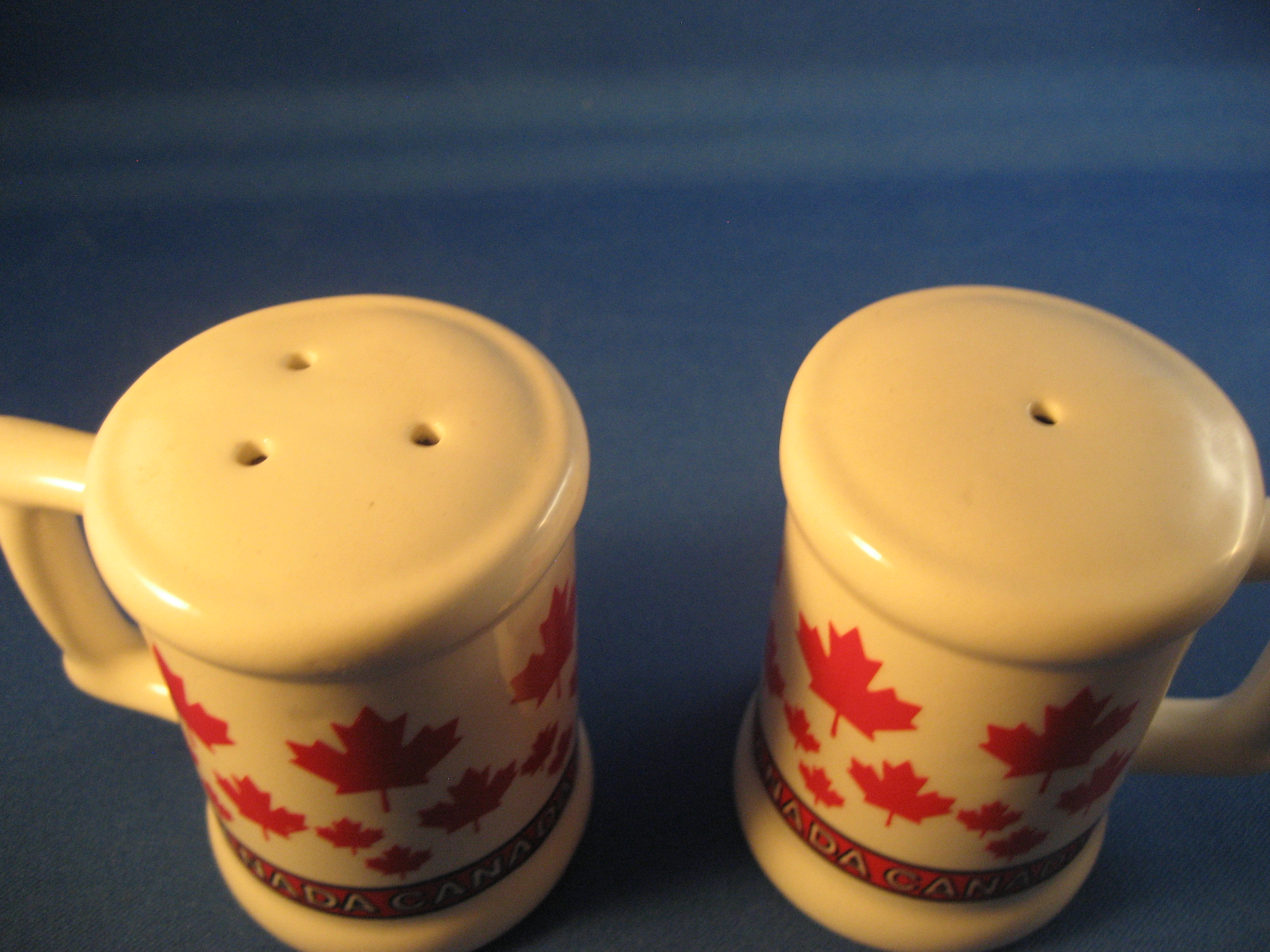 Red Leaf Salt and Pepper Shaker from Canada