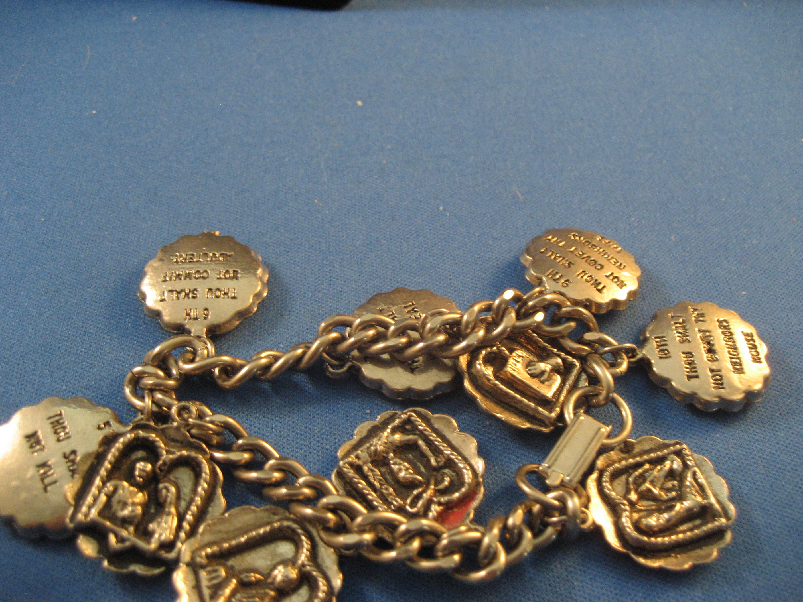 10 Commandment Charm Bracelet