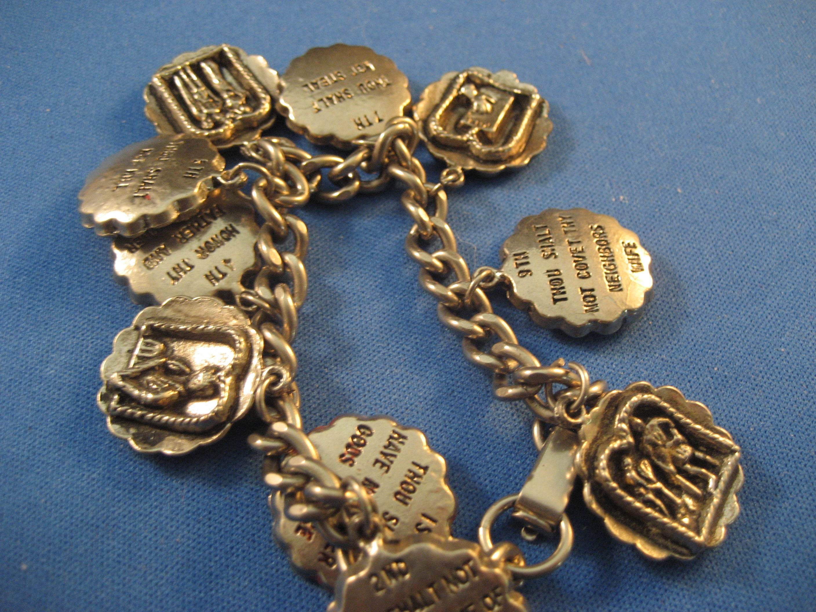 10 Commandment Charm Bracelet