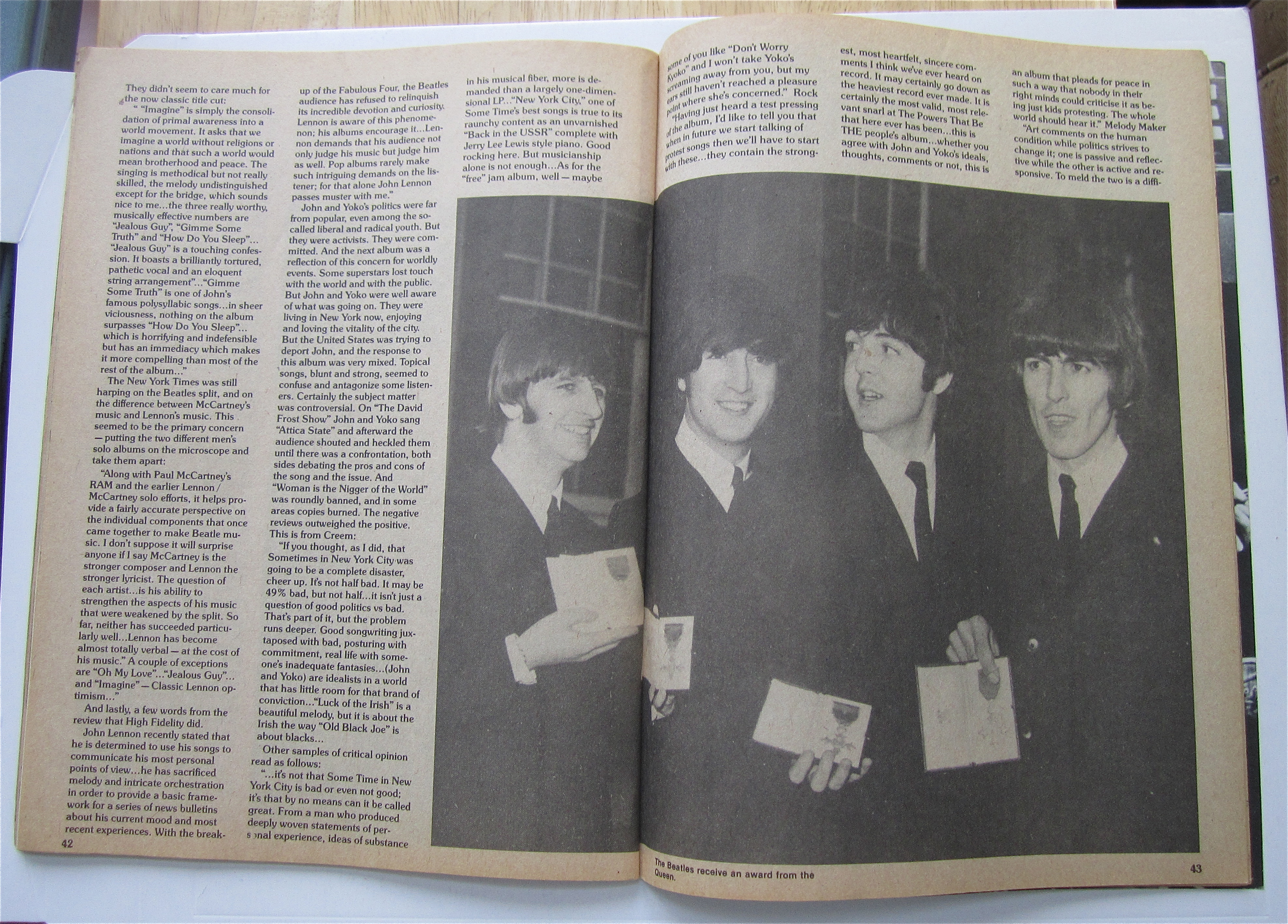 Lennon A Memory Magazine 1980 Complete Photo Album